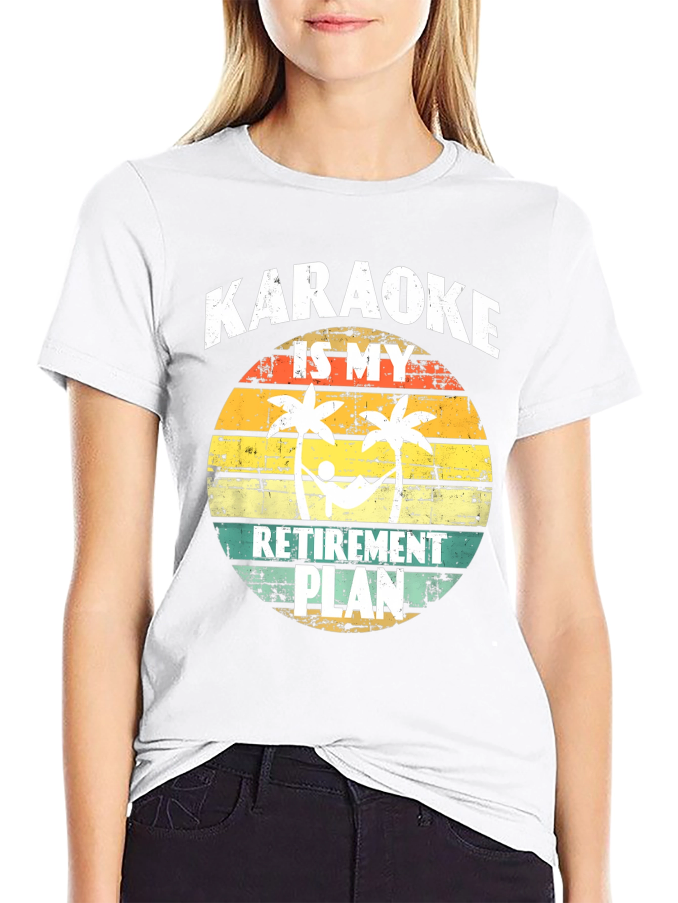 Karaoke Retirement Plan Graphic T-Shirt