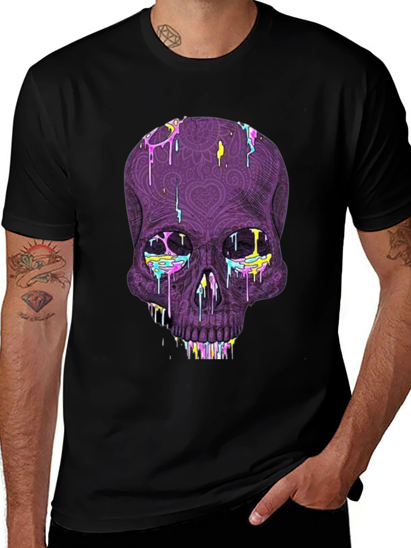 Skull Graphic Tee - Bold Artistic Design