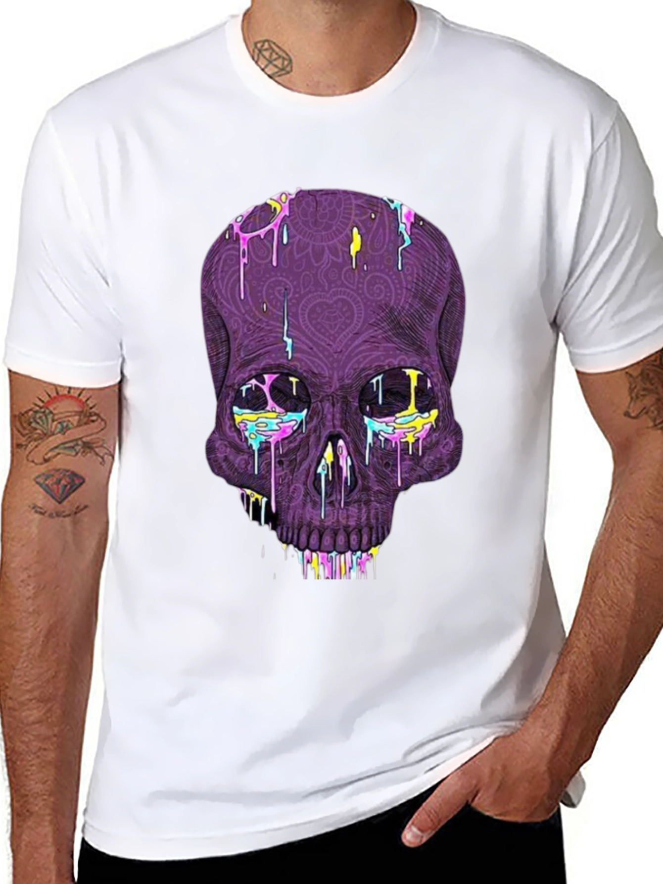 Skull Graphic Tee - Bold Artistic Design