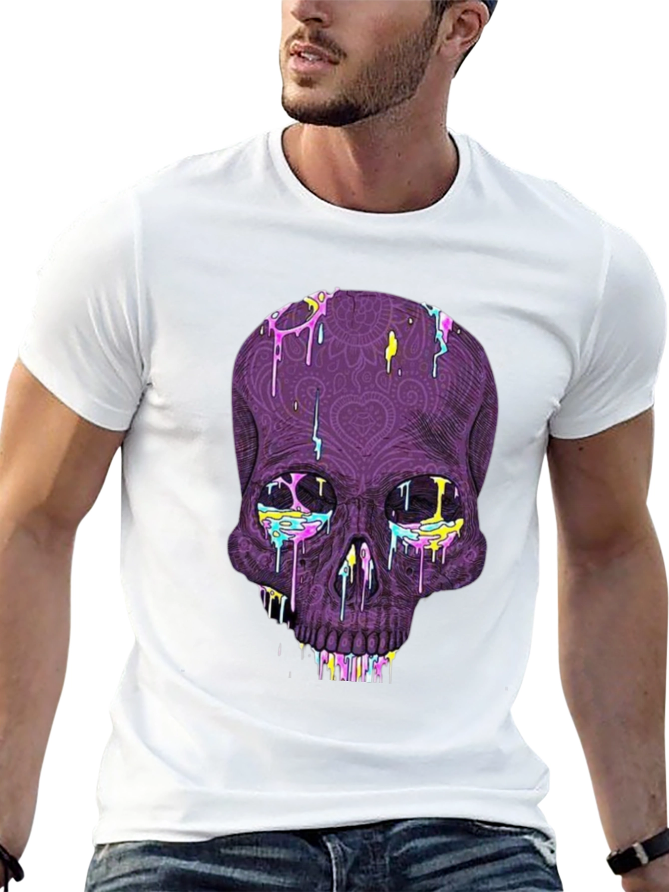 Skull Graphic Tee - Bold Artistic Design