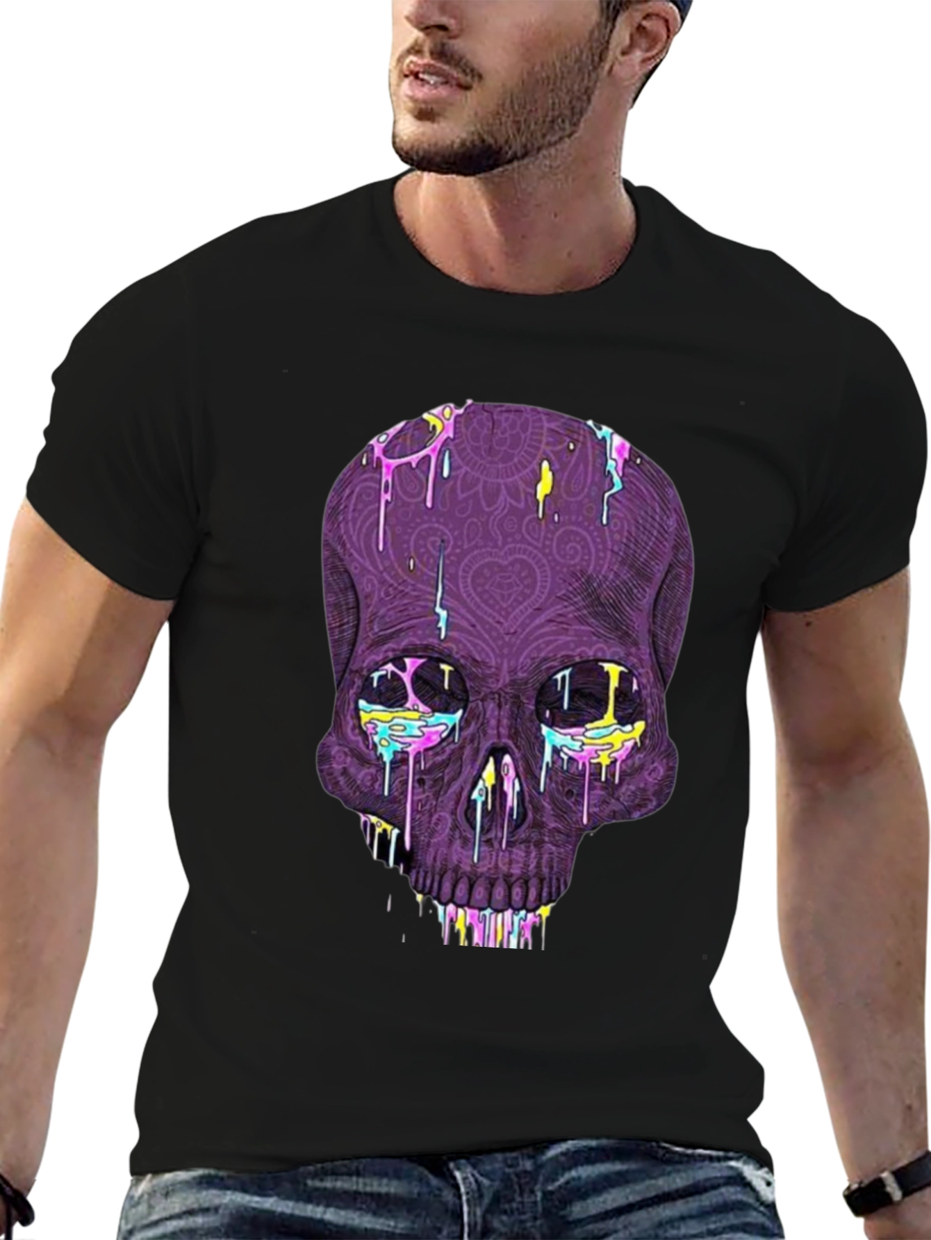 Skull Graphic Tee - Bold Artistic Design