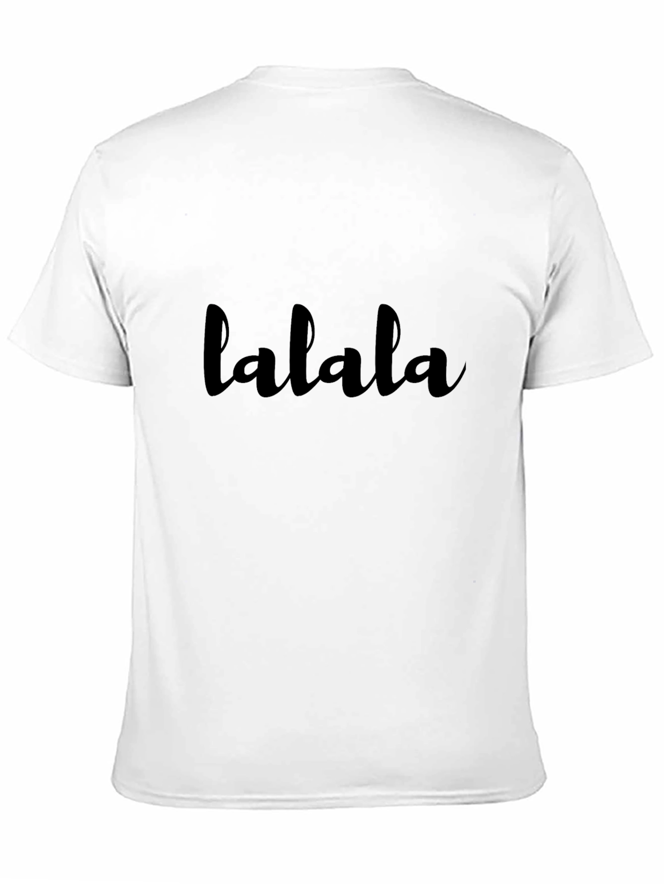 lalala Black Graphic Tee - Casual Comfort