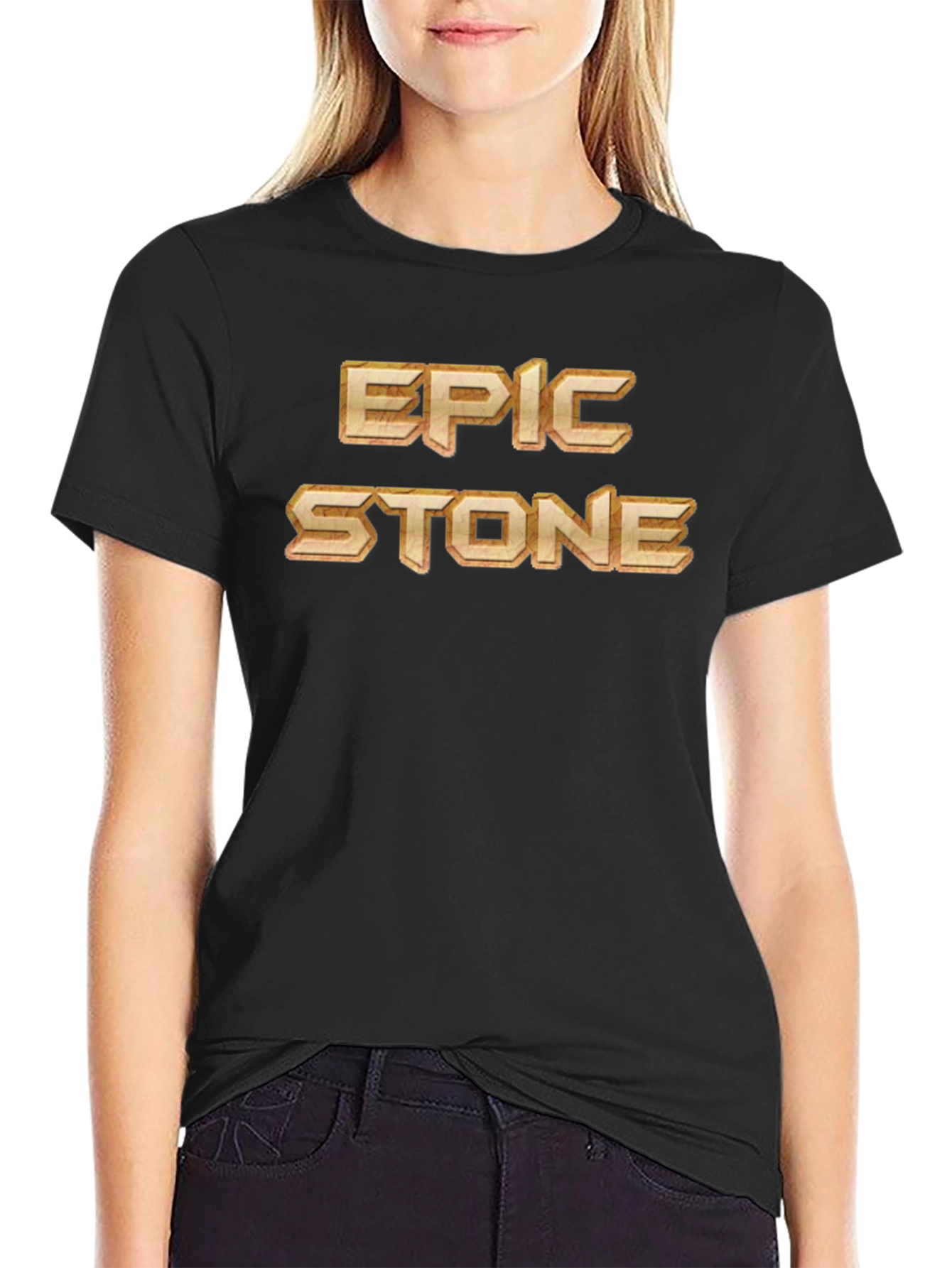 Epic Stone Graphic Tee - Black