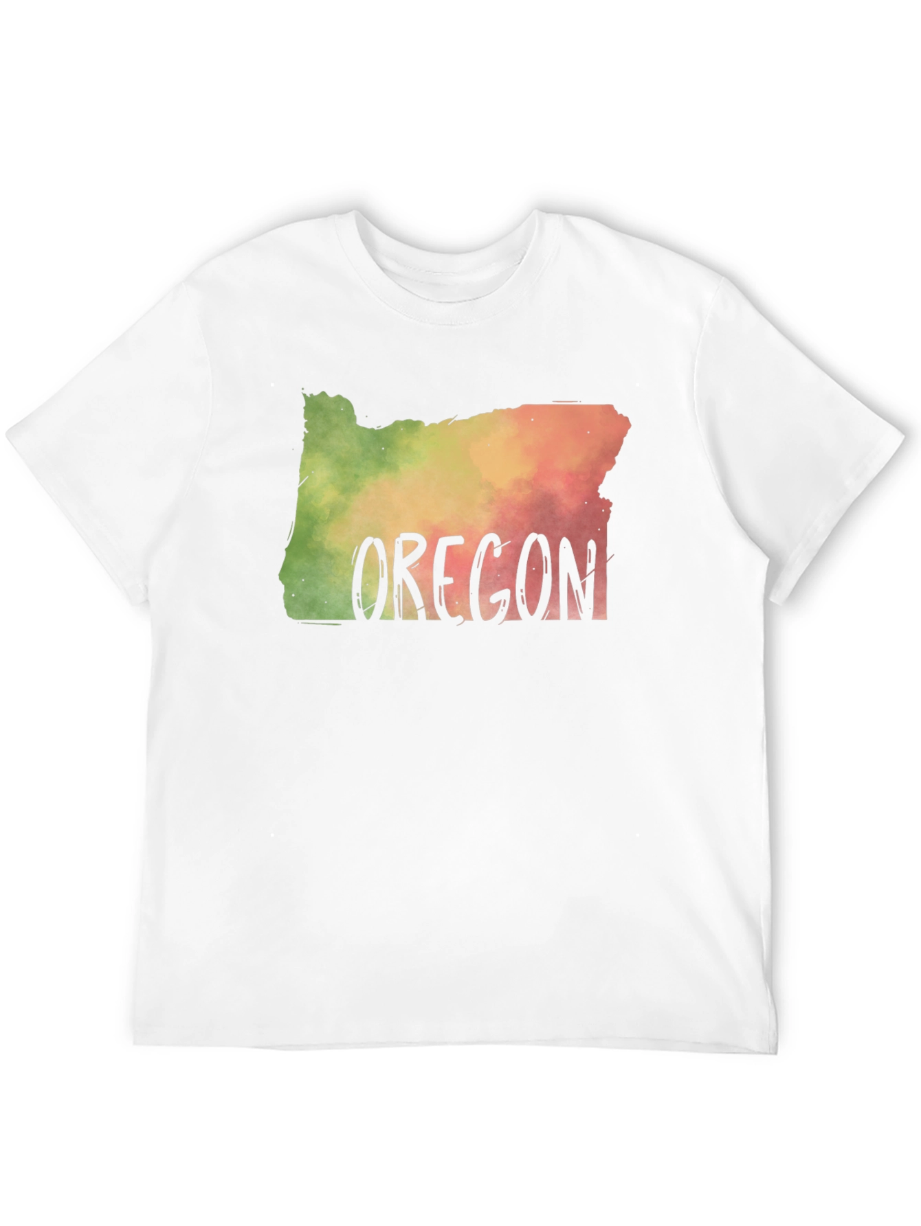Oregon State Map T-Shirt Novelty Graphic Tee