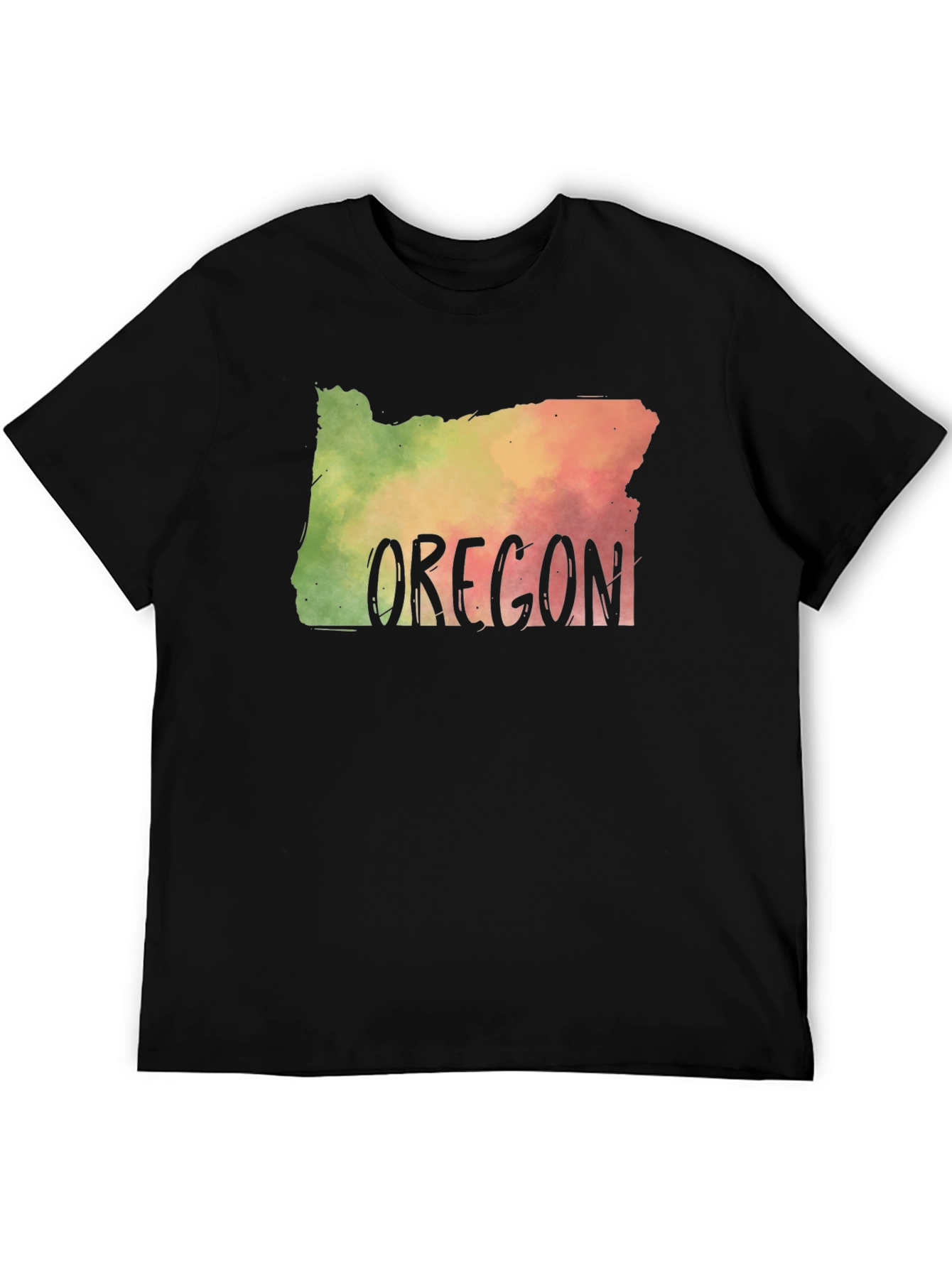 Oregon State Map T-Shirt Novelty Graphic Tee