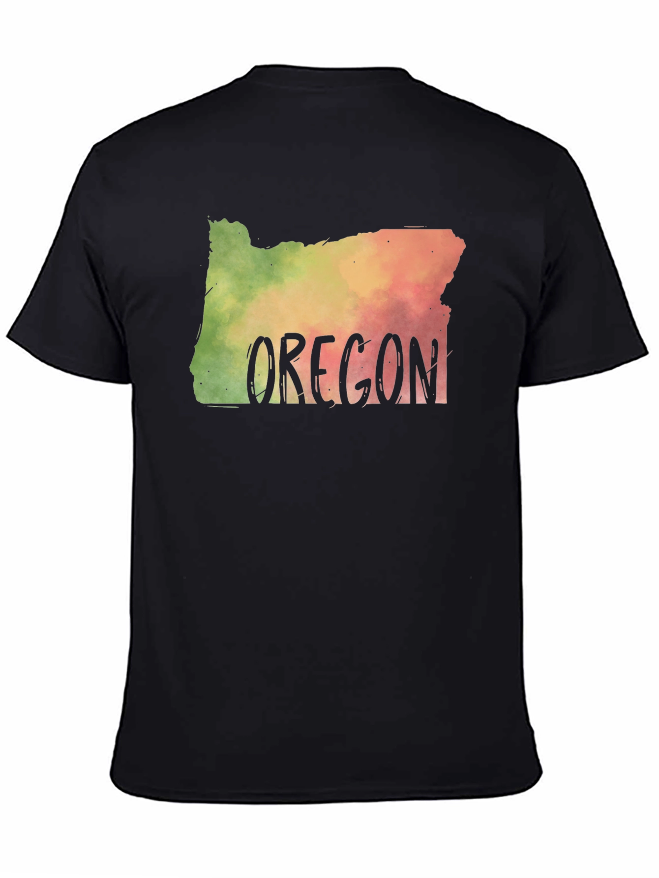 Oregon State Map T-Shirt Novelty Graphic Tee