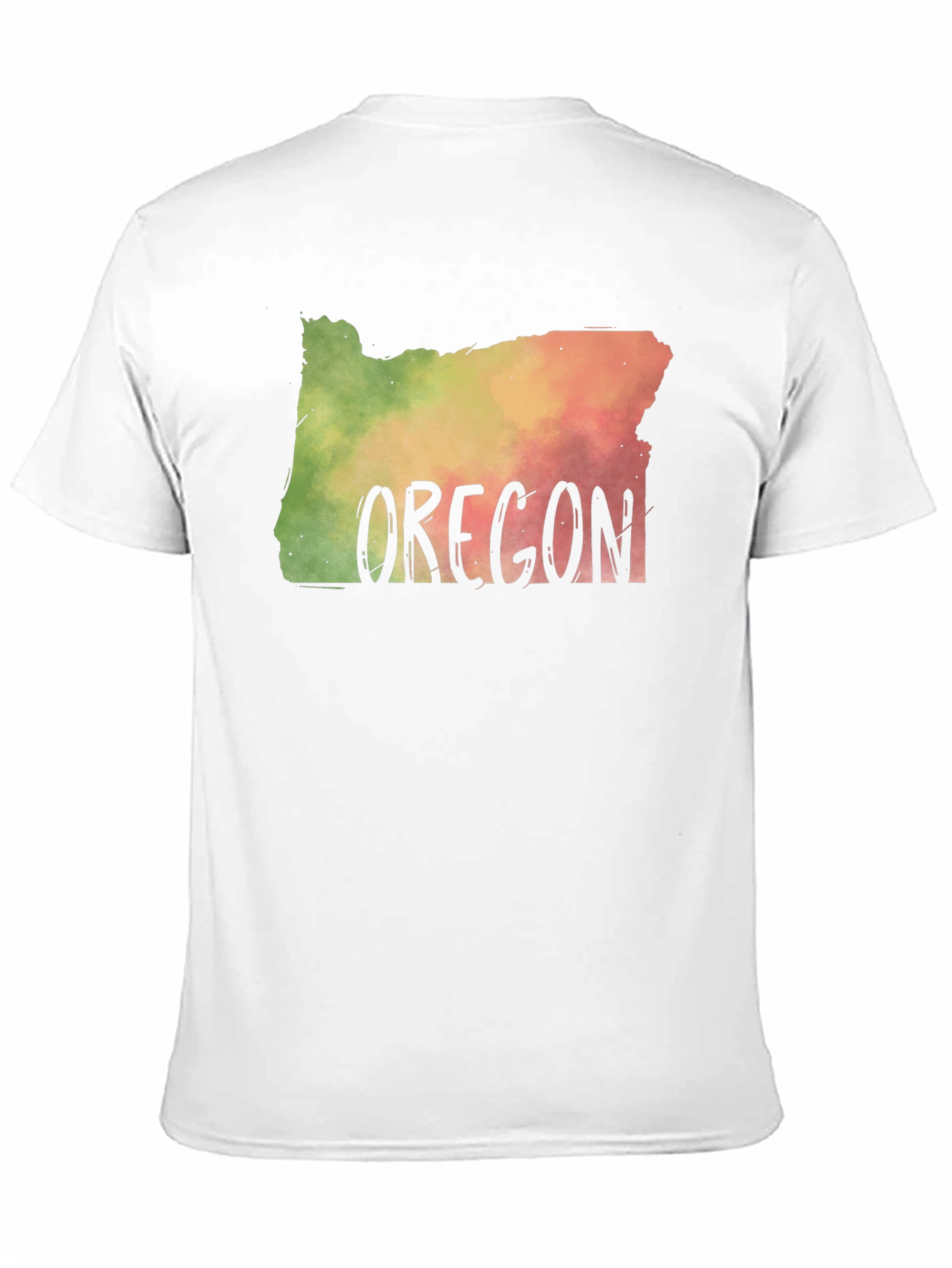 Oregon State Map T-Shirt Novelty Graphic Tee