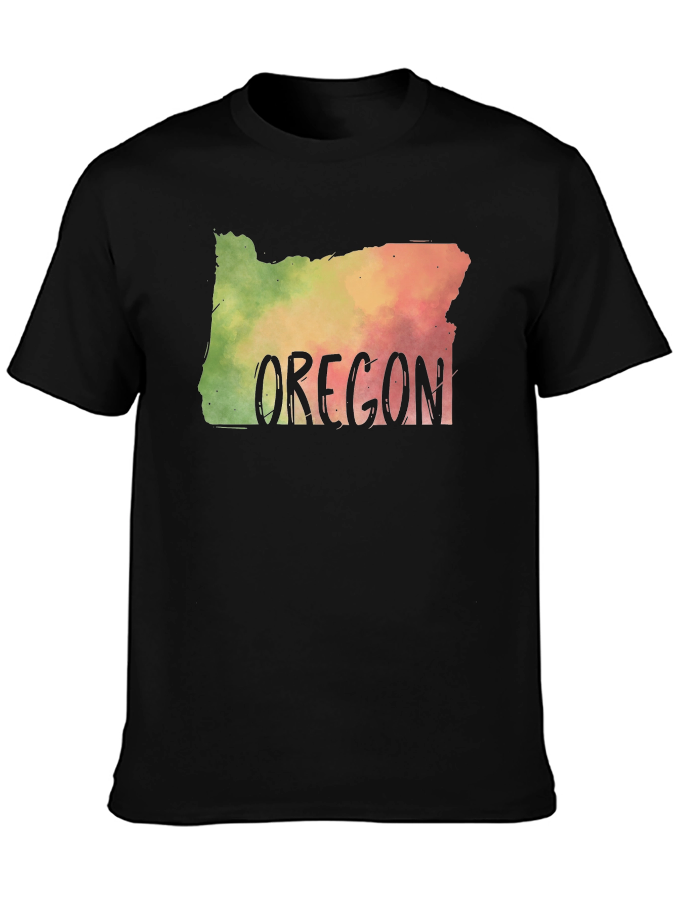 Oregon State Map T-Shirt Novelty Graphic Tee