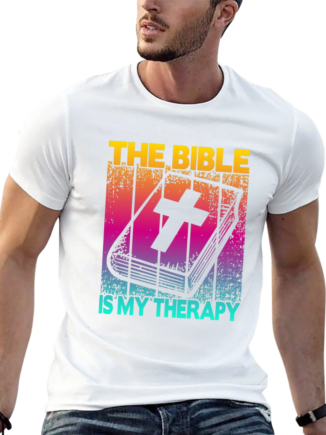 Bible Therapy T-Shirt: Christian Faith Comfort