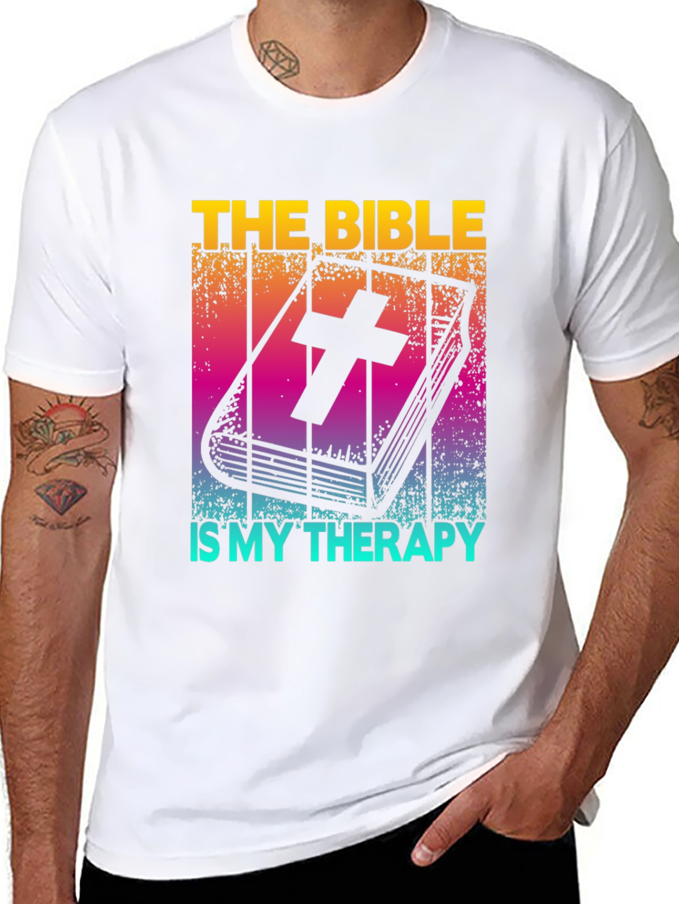 Bible Therapy T-Shirt: Christian Faith Comfort