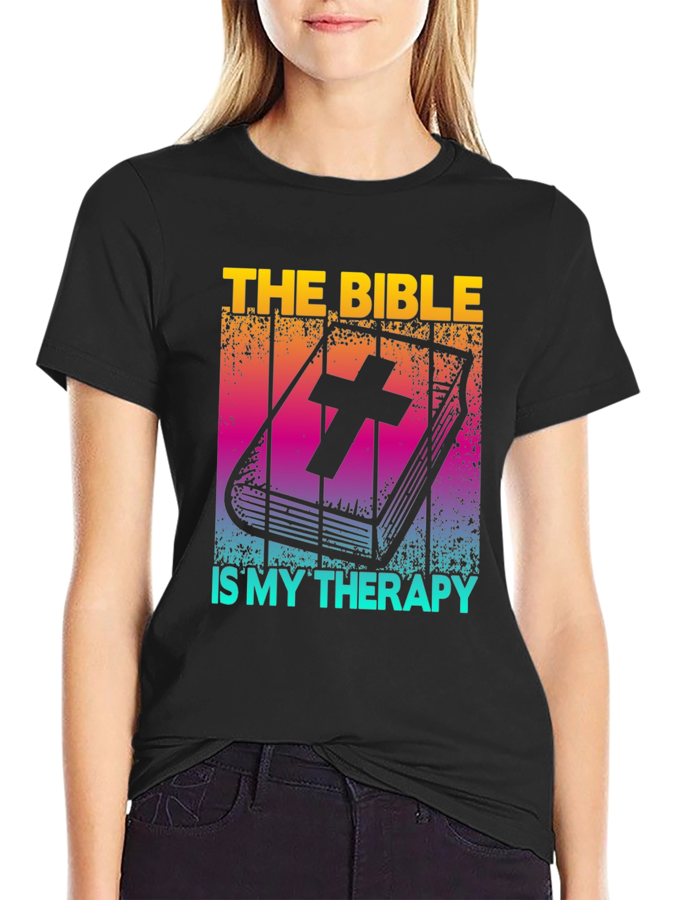 Bible Therapy T-Shirt: Christian Faith Comfort