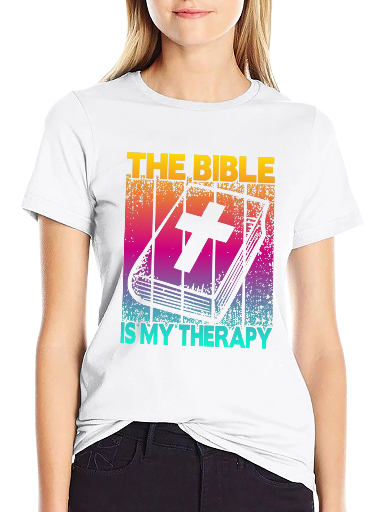 Bible Therapy T-Shirt: Christian Faith Comfort