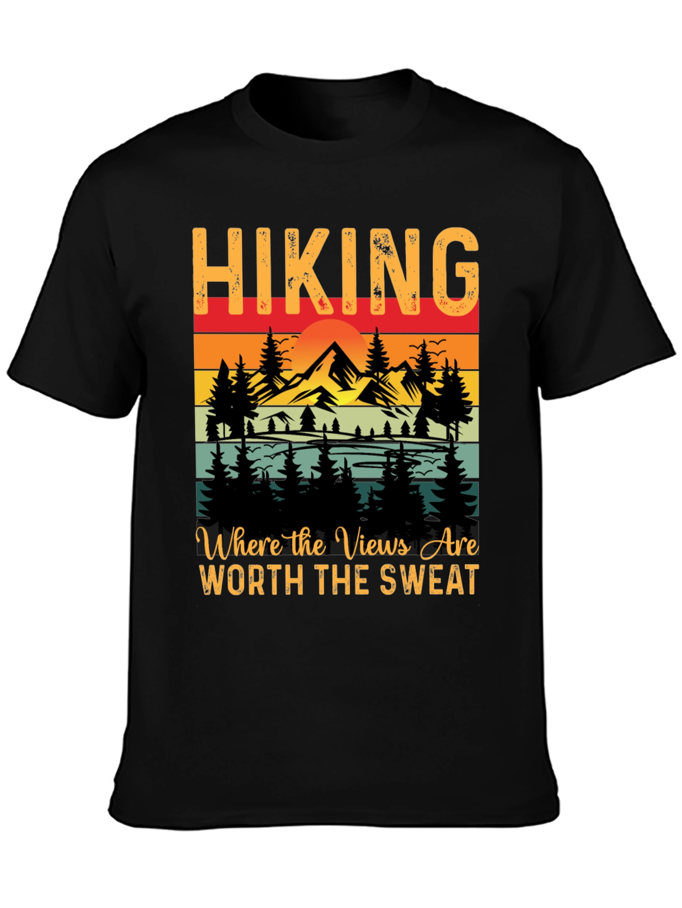 Hiking Graphic Tee - Views Worth the Sweat