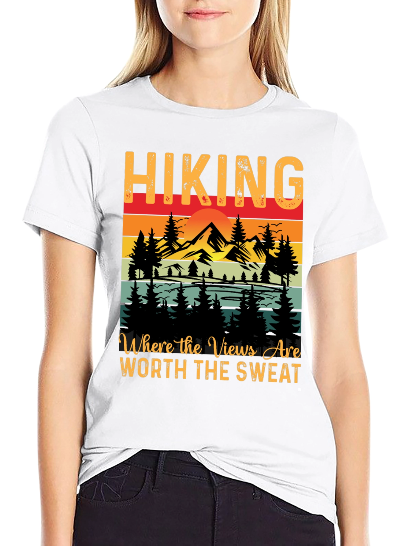 Hiking Graphic Tee - Views Worth the Sweat