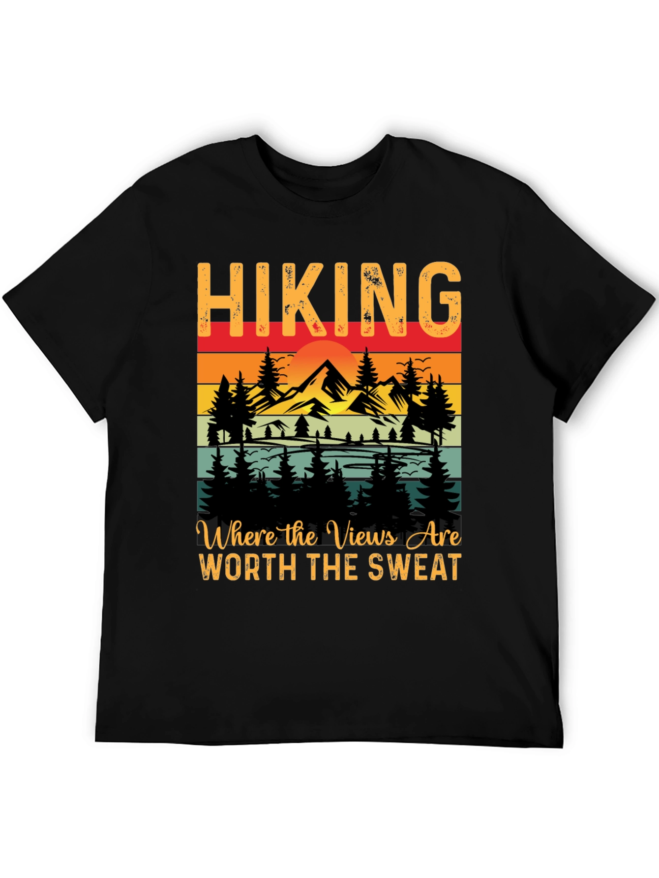 Hiking Graphic Tee - Views Worth the Sweat