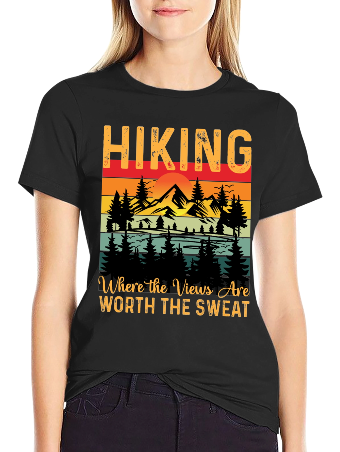 Hiking Graphic Tee - Views Worth the Sweat