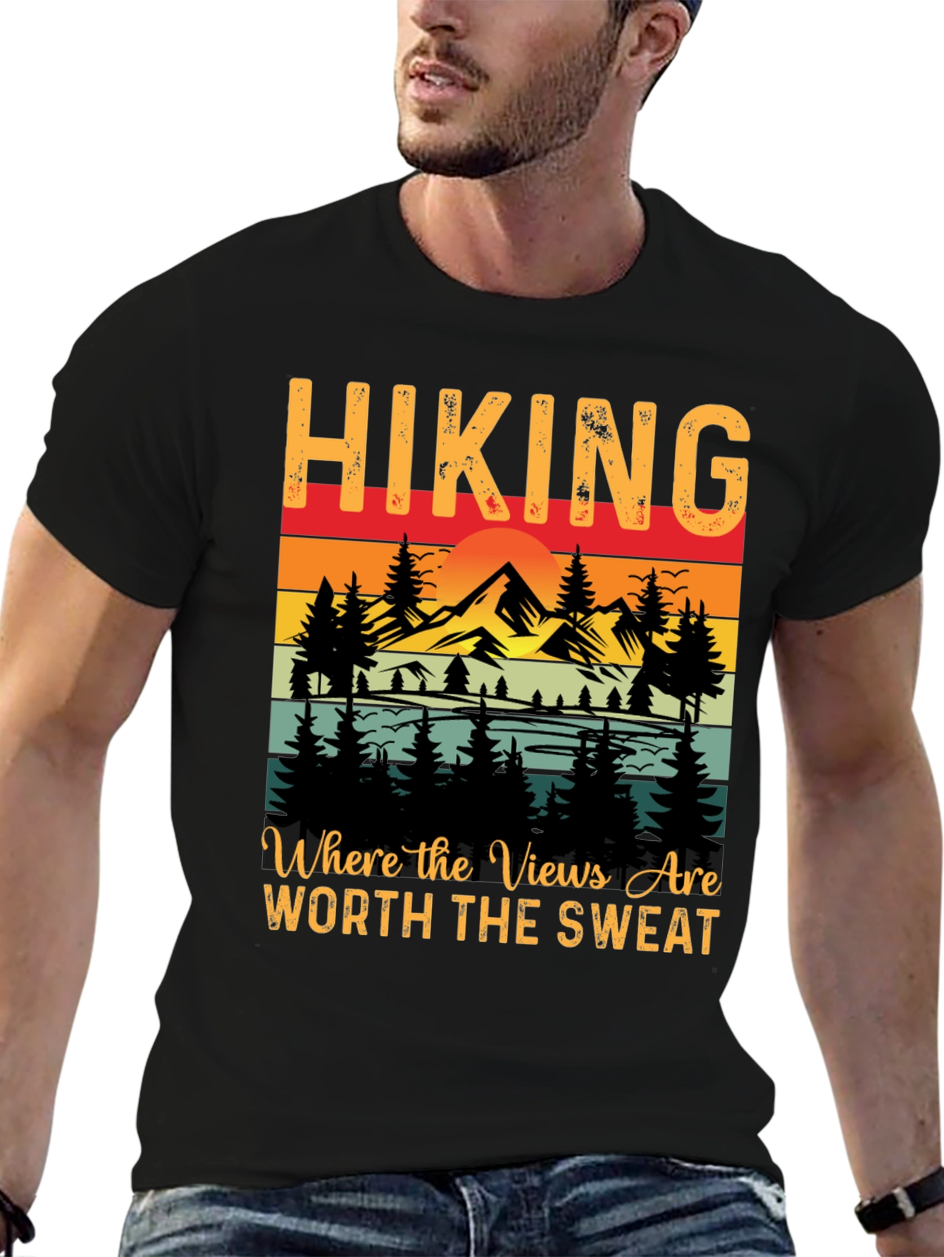 Hiking Graphic Tee - Views Worth the Sweat