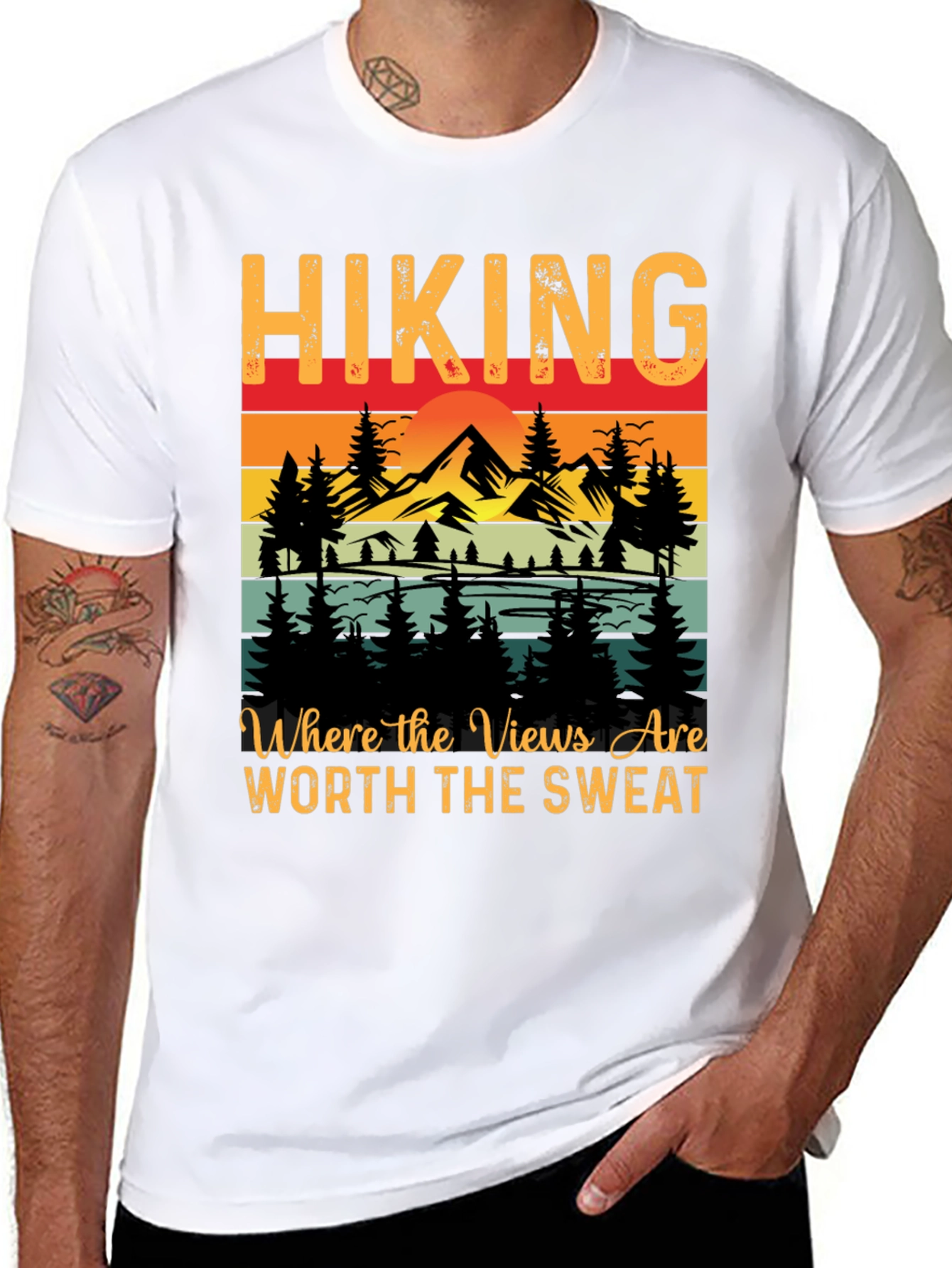 Hiking Graphic Tee - Views Worth the Sweat