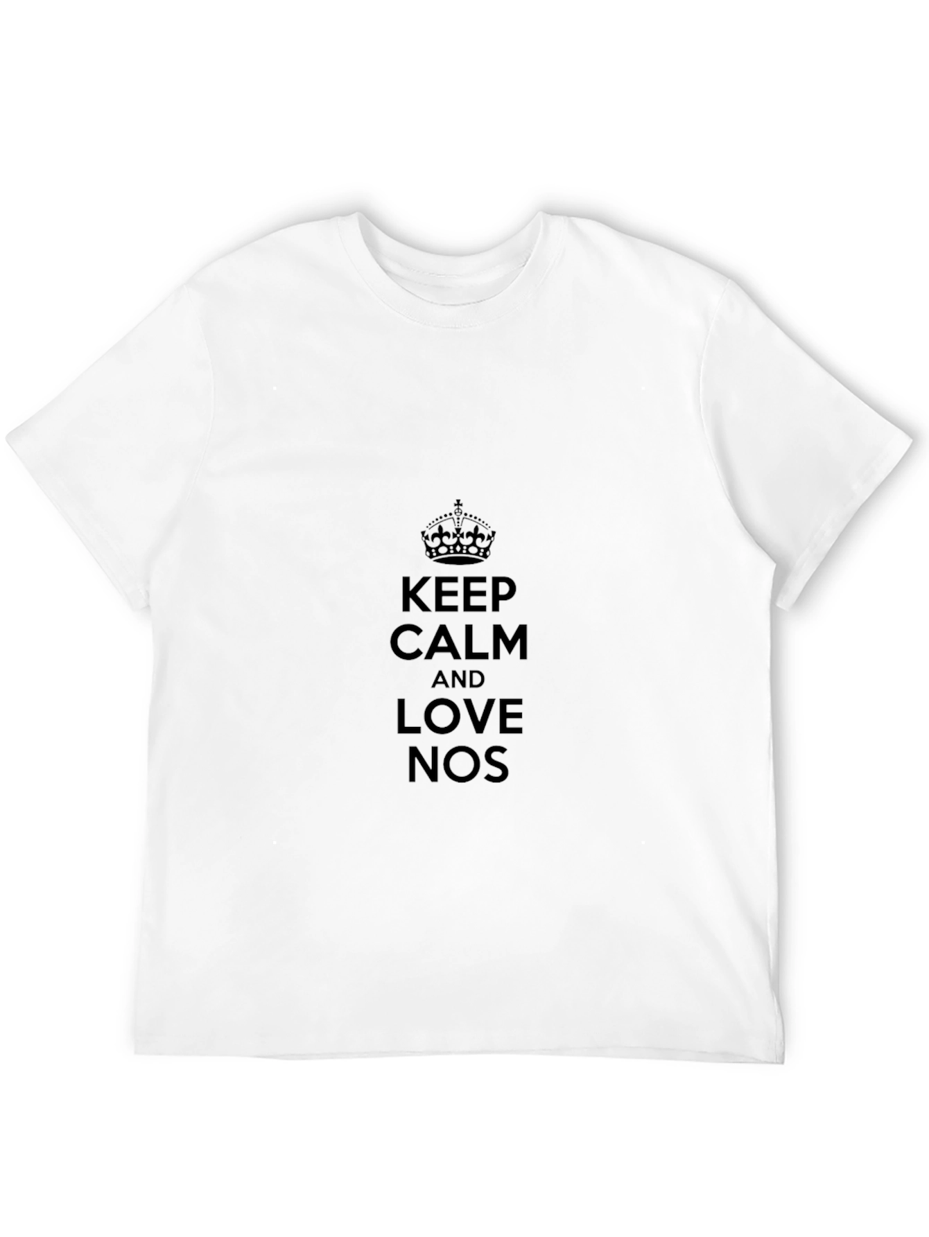 Keep Calm And Love NOS Black T-Shirt