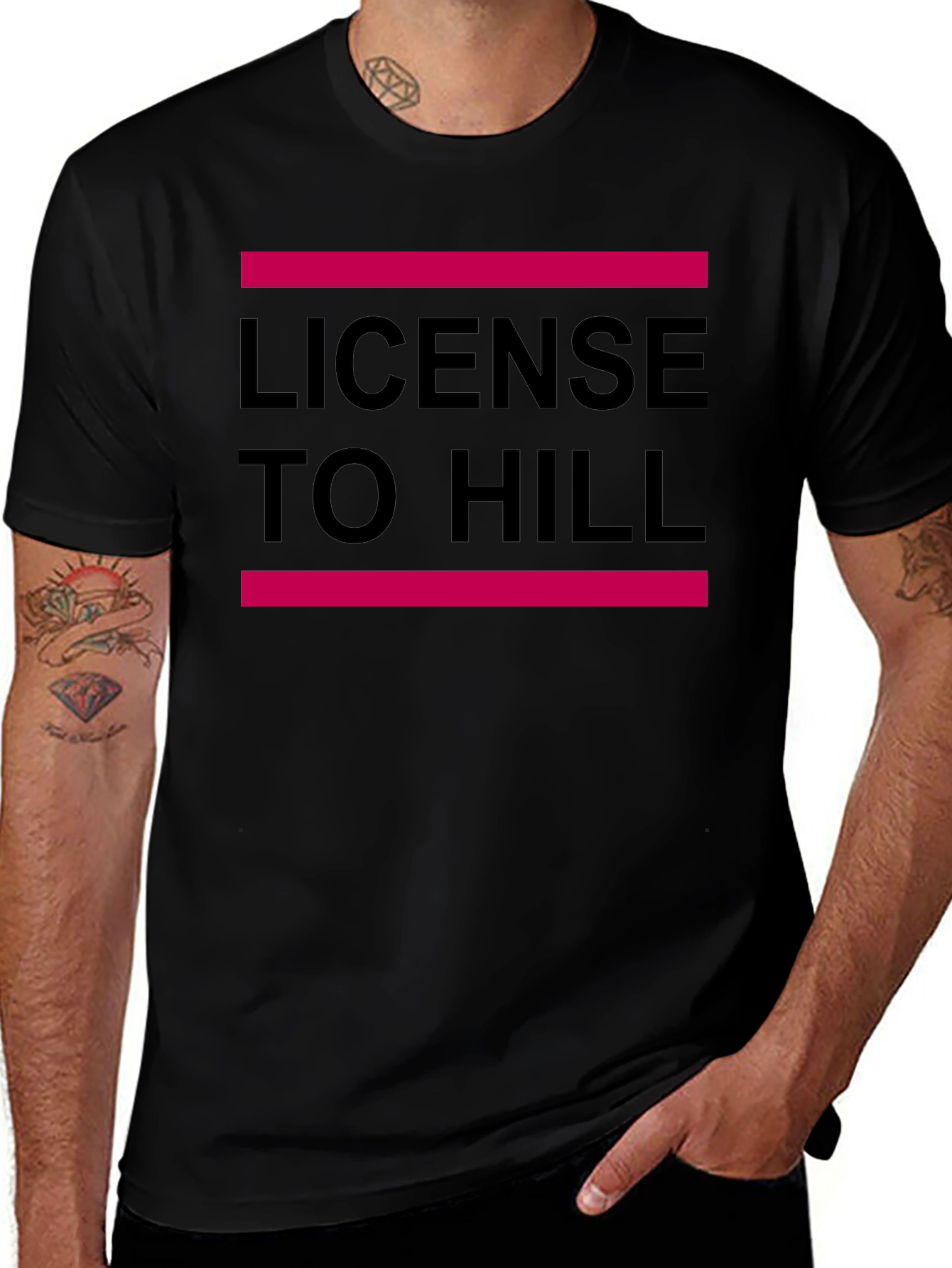 License to Hill Graphic T-Shirt - Black Tee