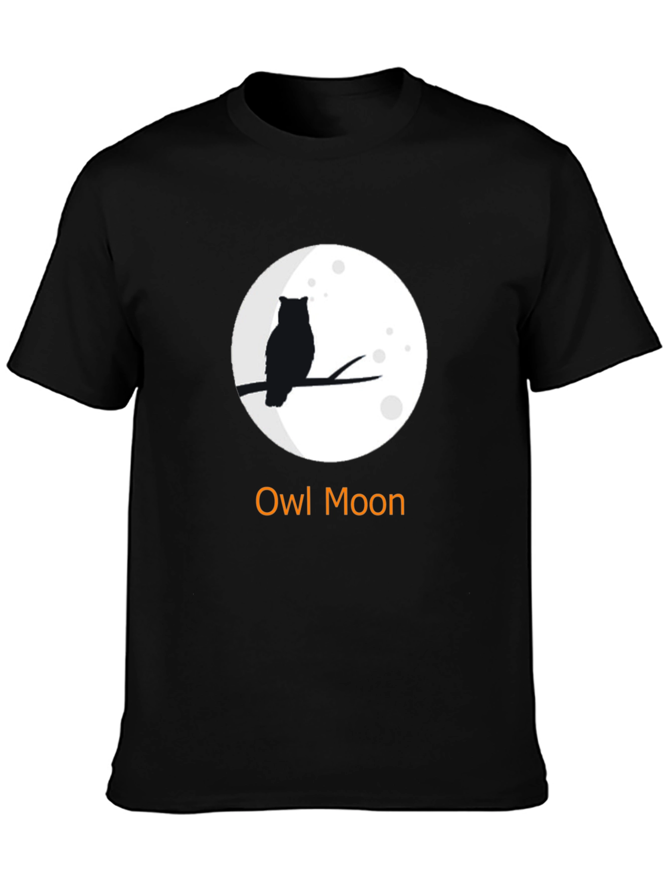 Owl Moon Graphic T-Shirt - Unisex Black Tee