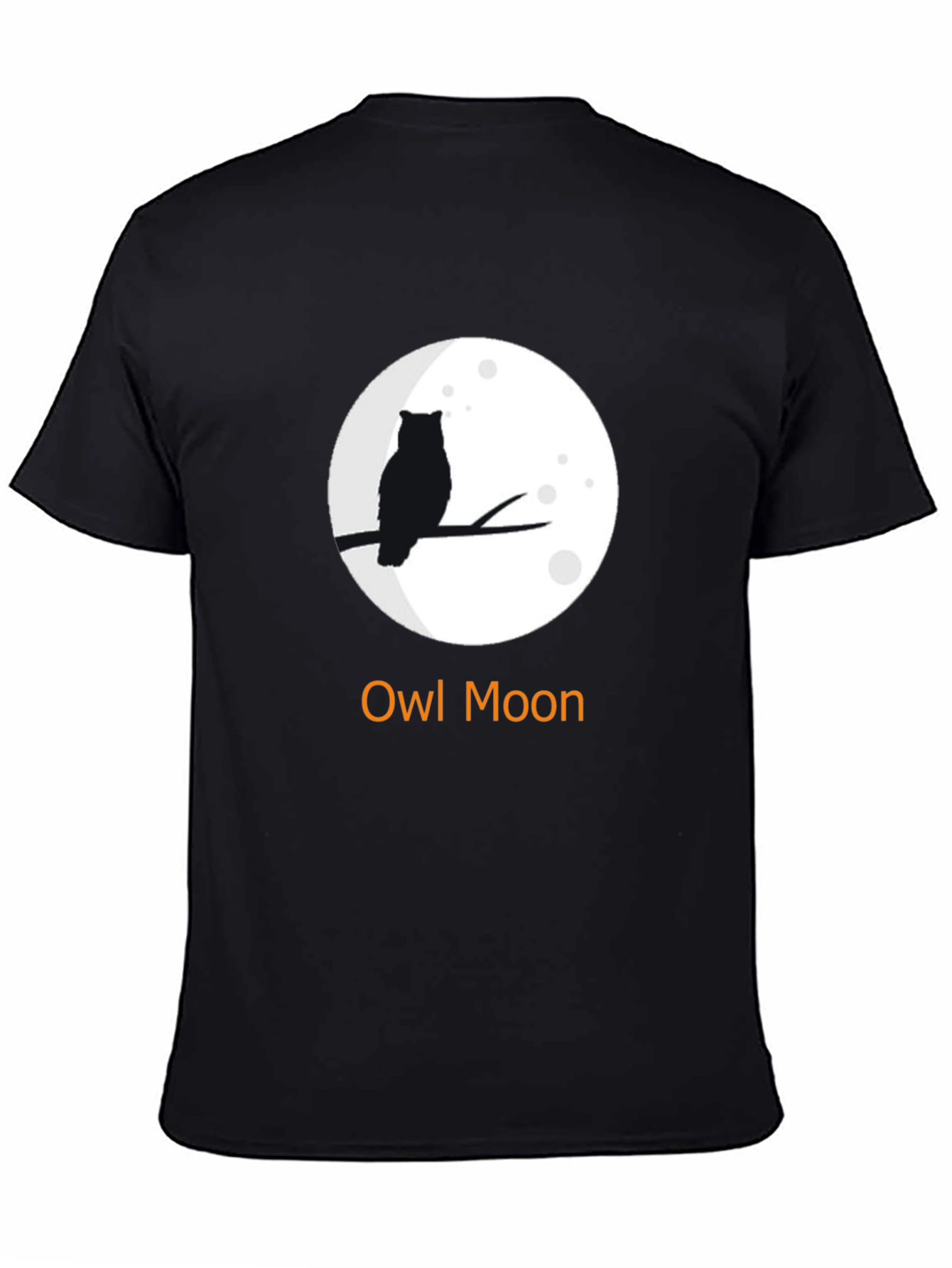 Owl Moon Graphic T-Shirt - Unisex Black Tee