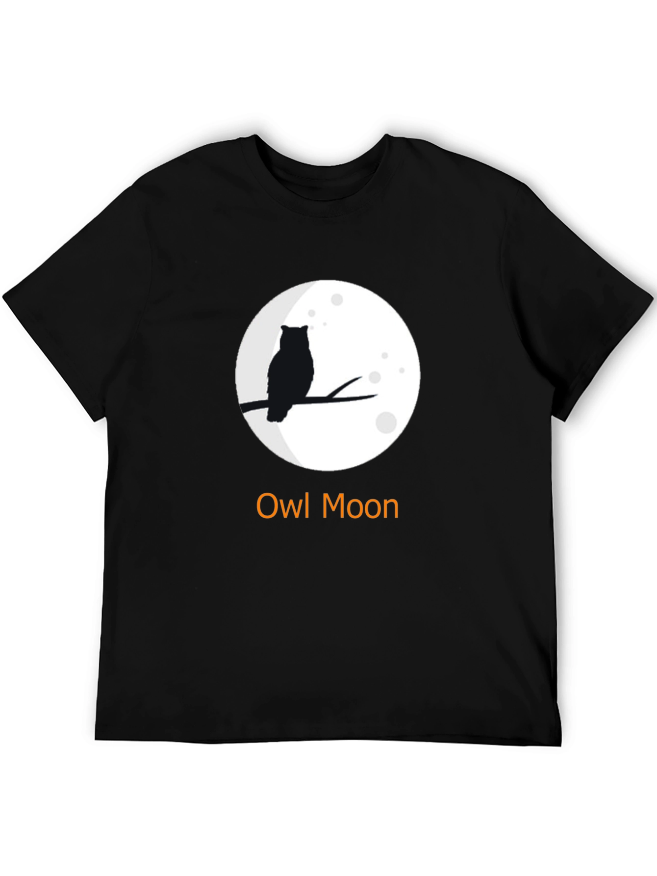 Owl Moon Graphic T-Shirt - Unisex Black Tee
