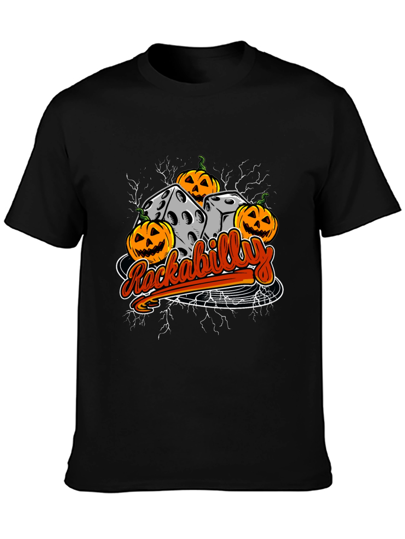Rockabilly Halloween Dice T-Shirt