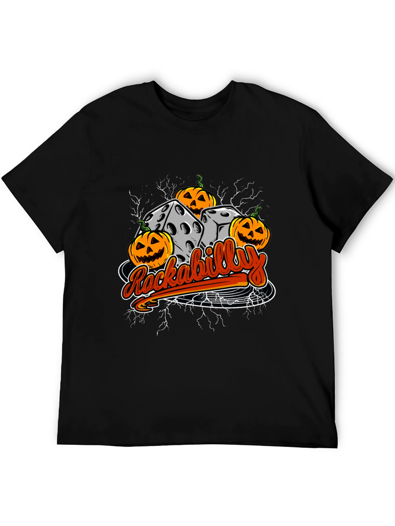 Rockabilly Halloween Dice T-Shirt