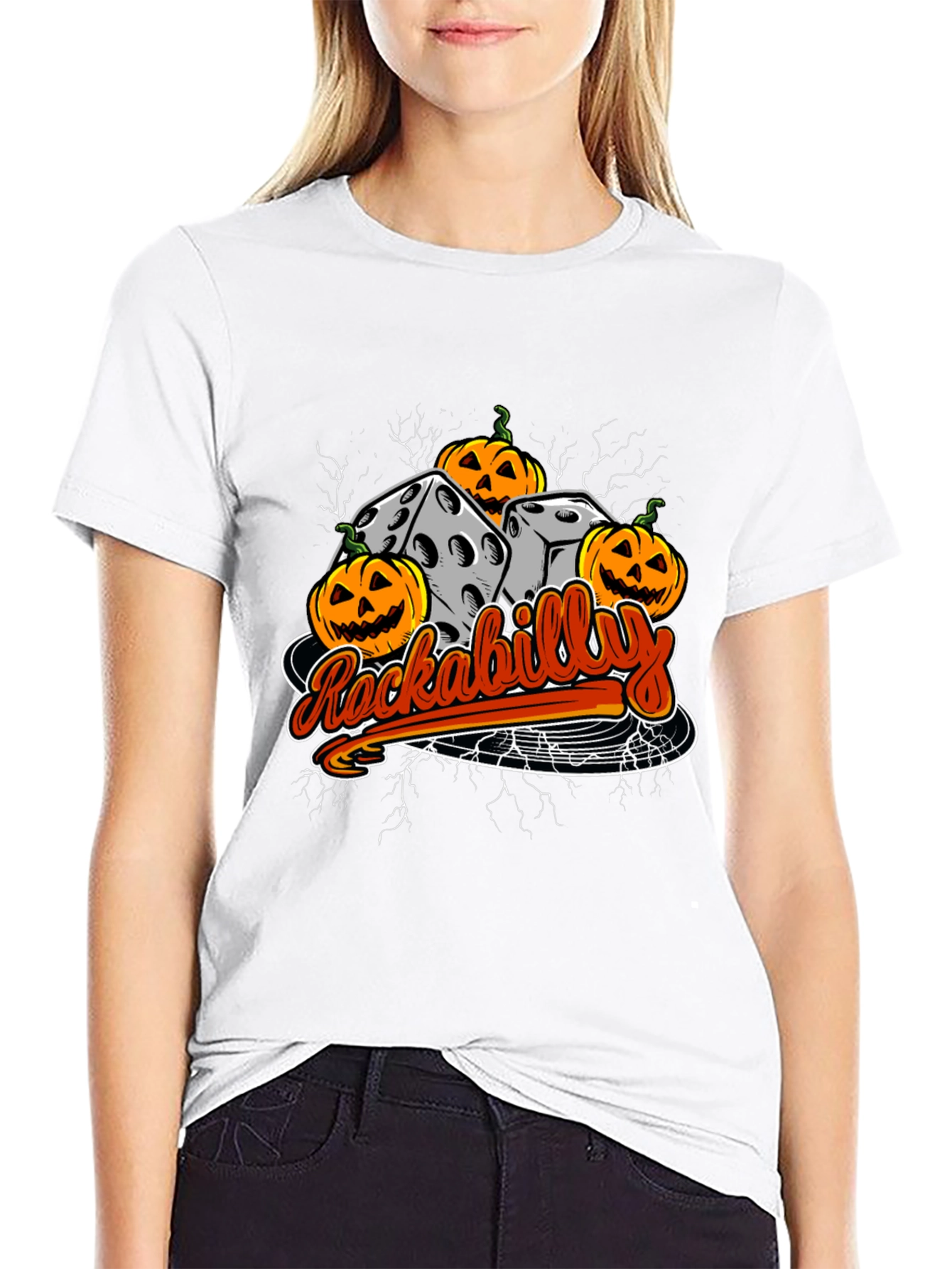 Rockabilly Halloween Dice T-Shirt