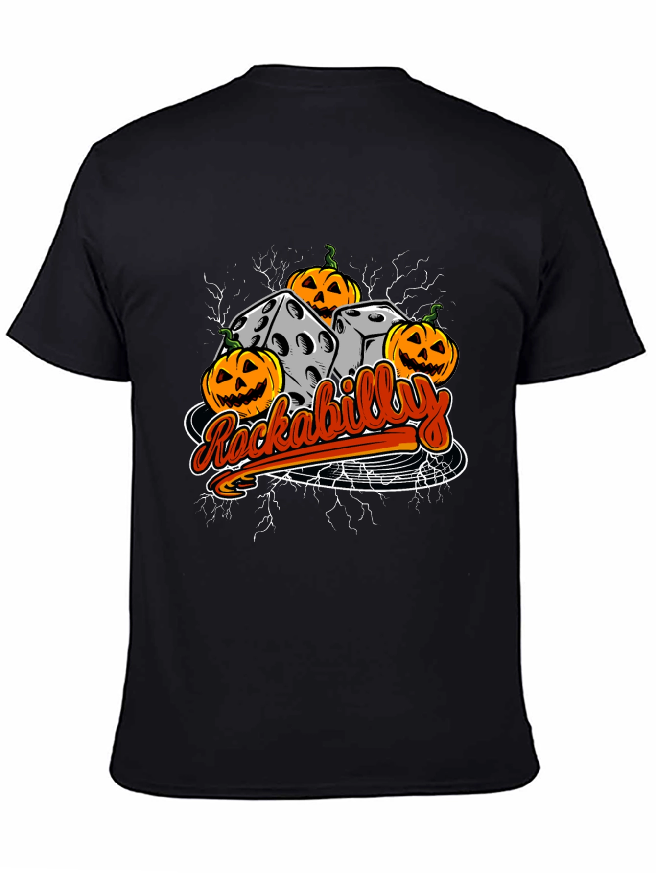 Rockabilly Halloween Dice T-Shirt