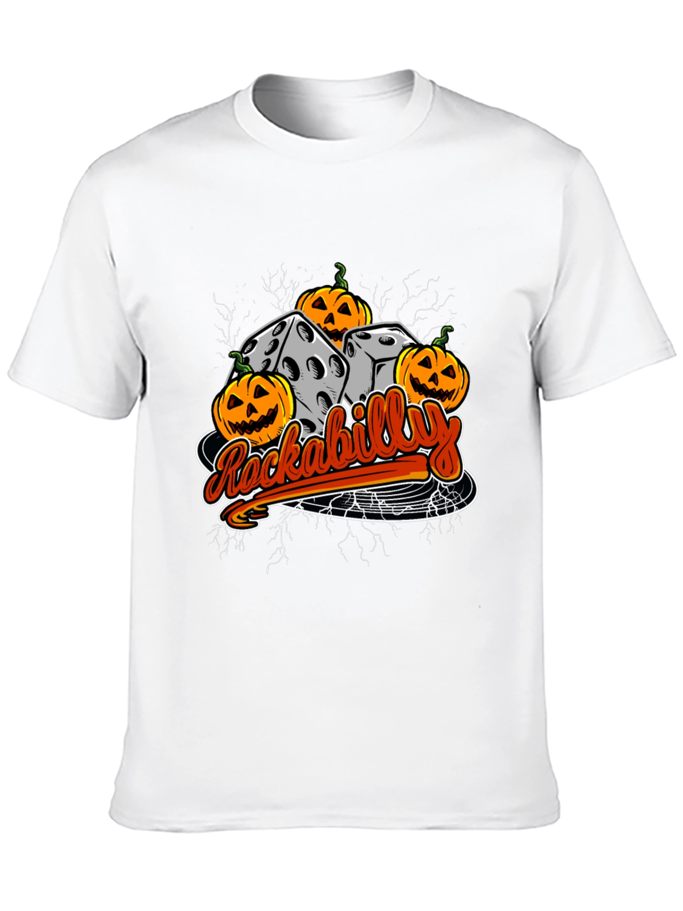 Rockabilly Halloween Dice T-Shirt