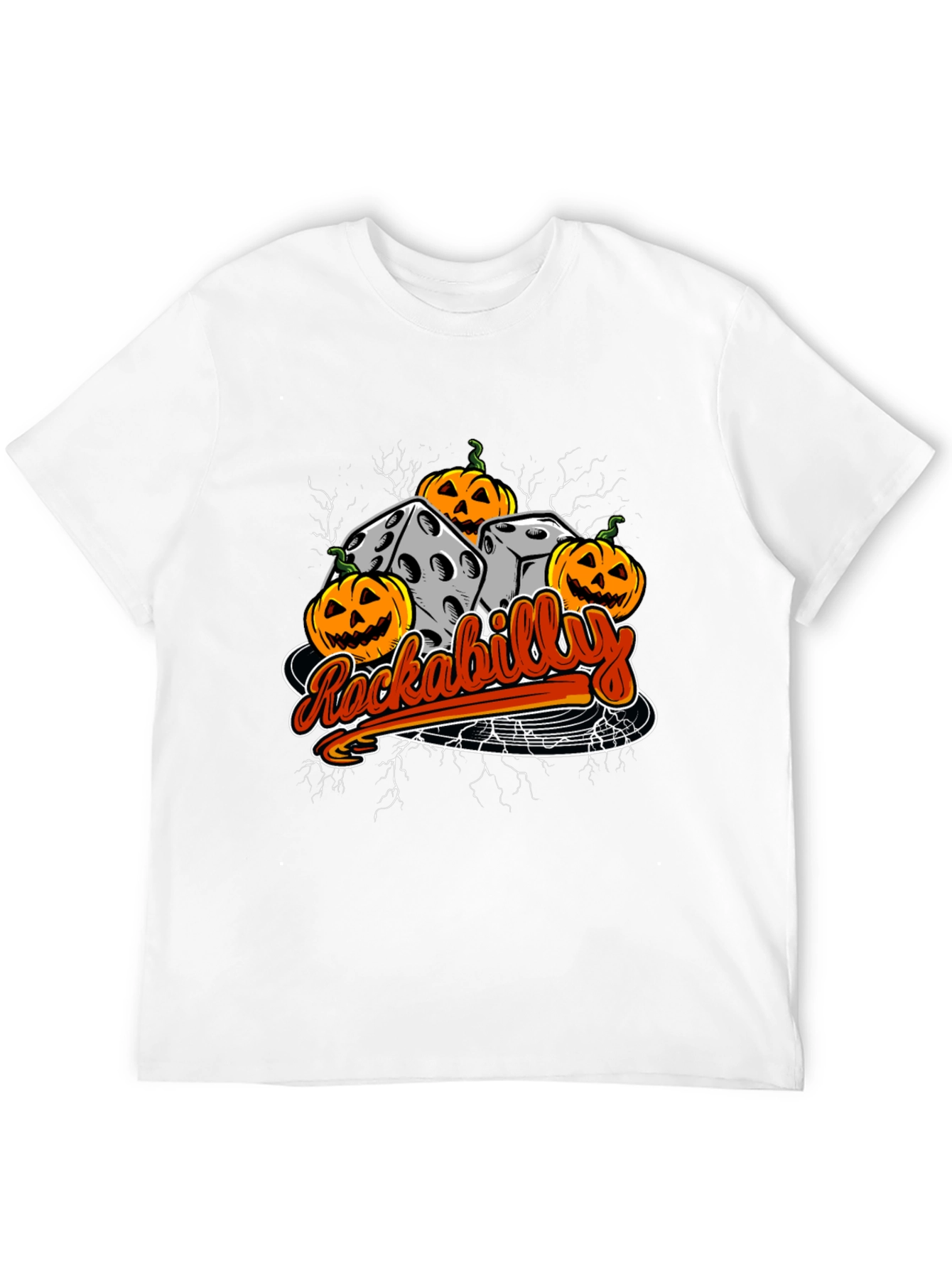 Rockabilly Halloween Dice T-Shirt