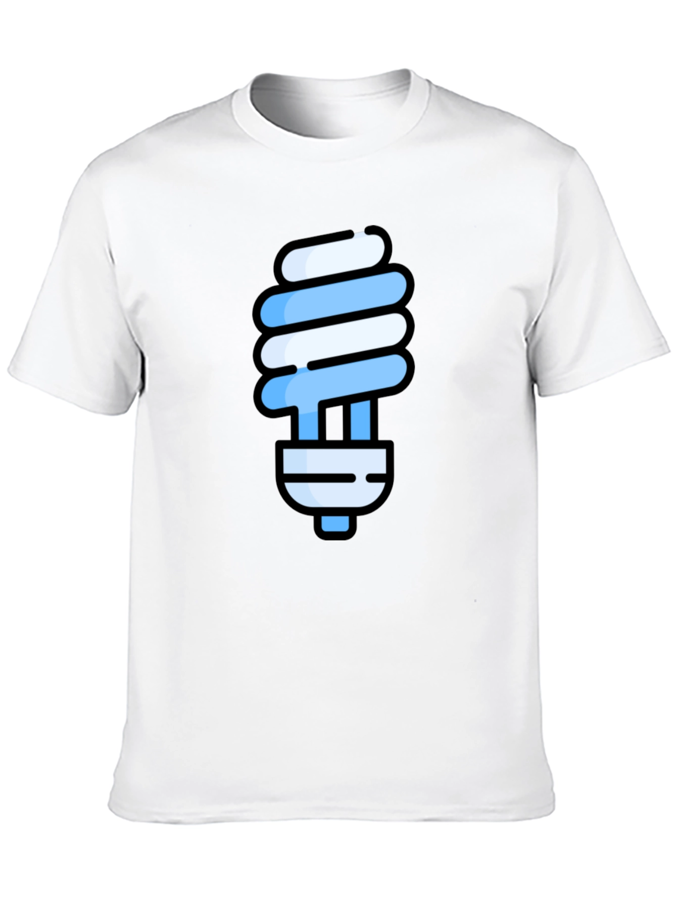 Energy Saving Bulb Graphic Tee - Modern Comfort