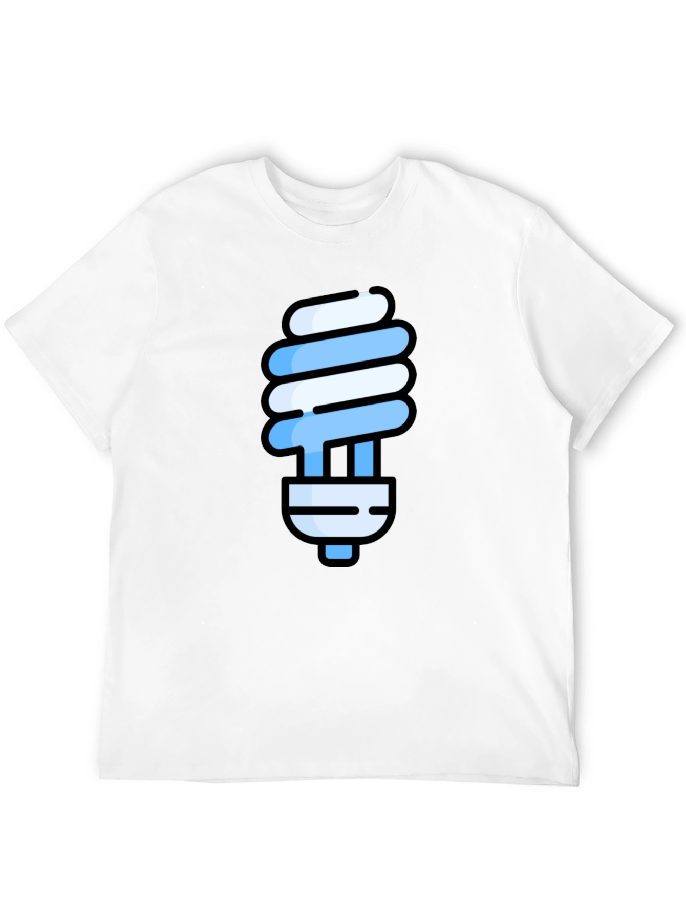 Energy Saving Bulb Graphic Tee - Modern Comfort