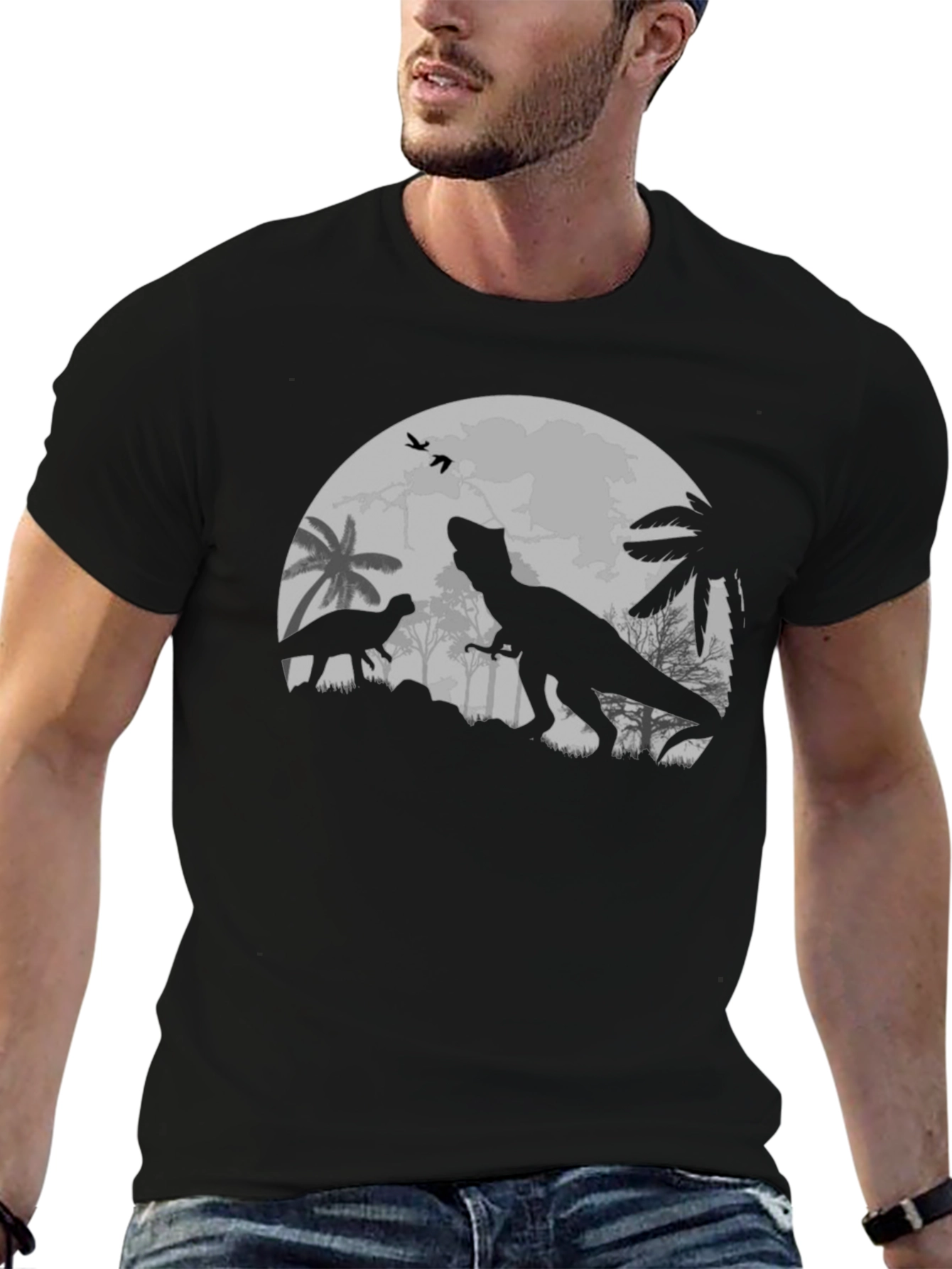 Dinosaur Silhouette Graphic Tee