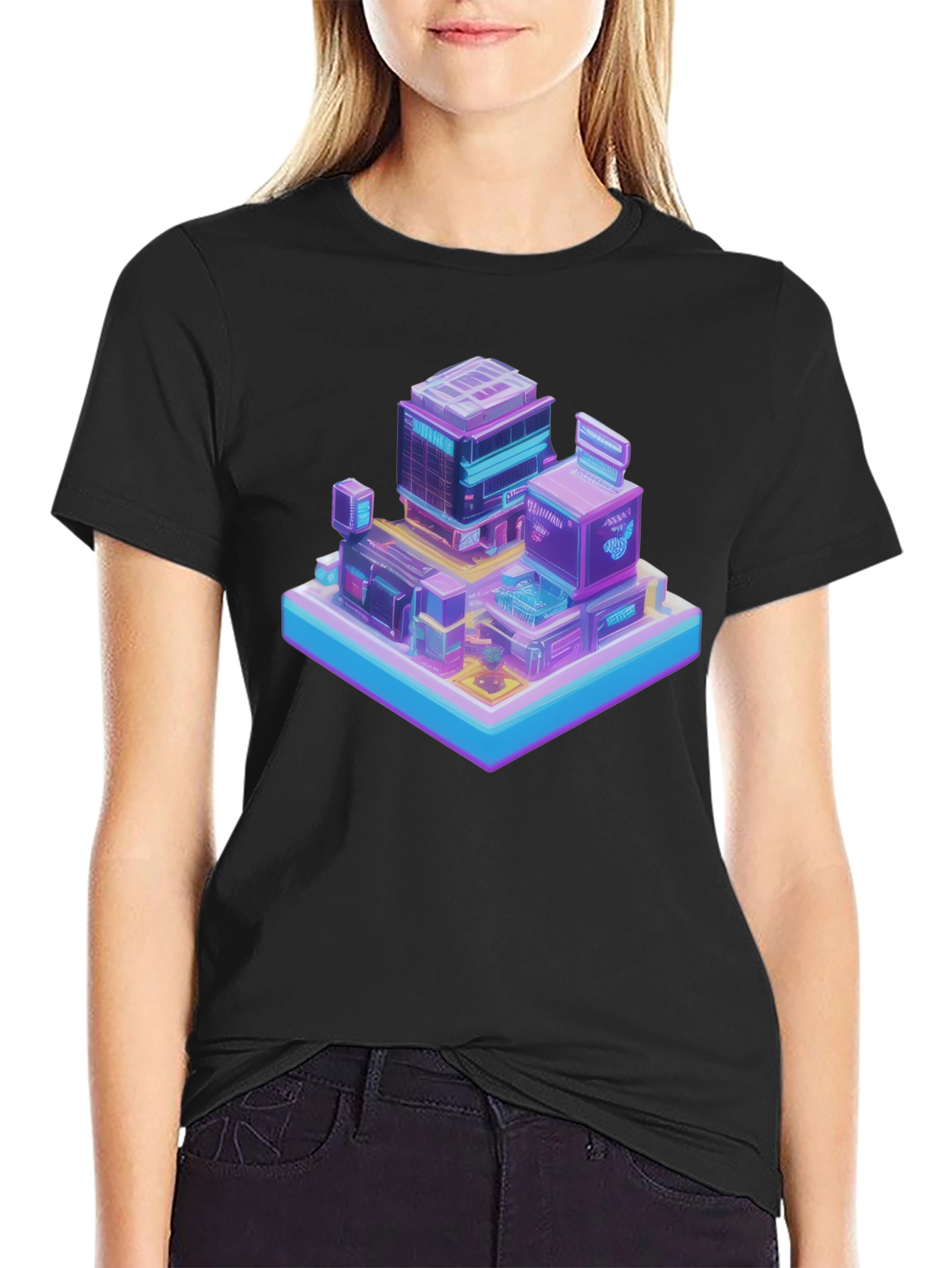 Cyberpunk Cityscape T-Shirt