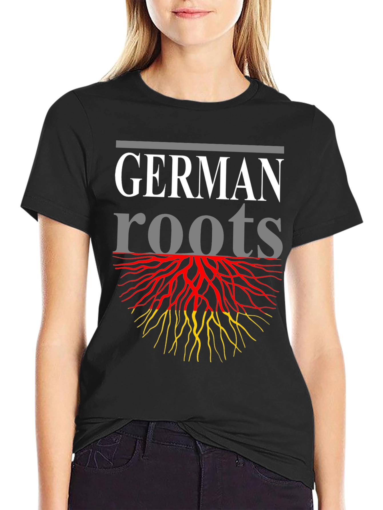 German Roots Graphic T-Shirt - Black