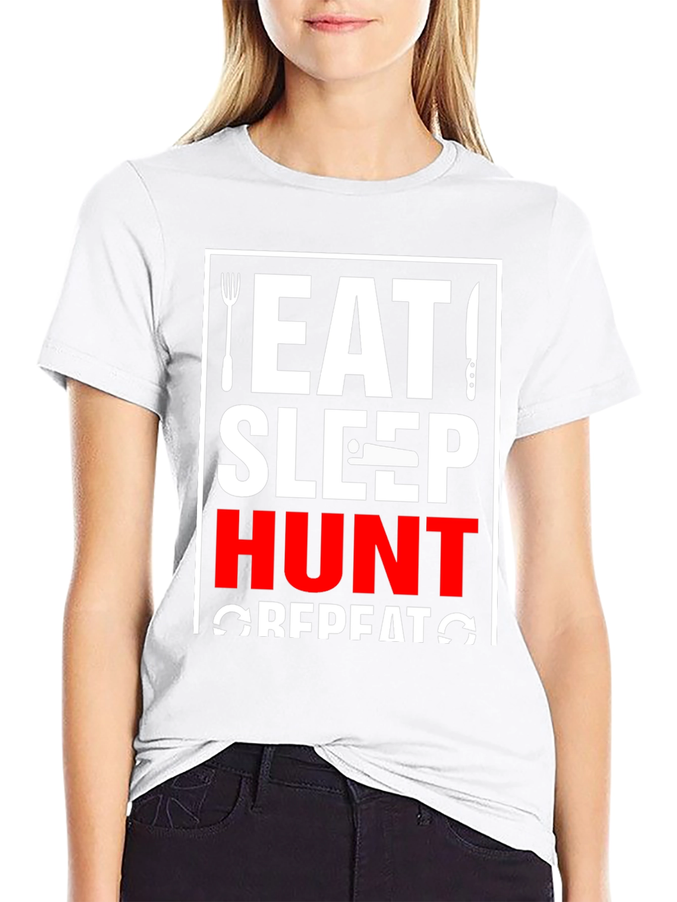 Eat Sleep Hunt Repeat T-Shirt - Graphic Tee