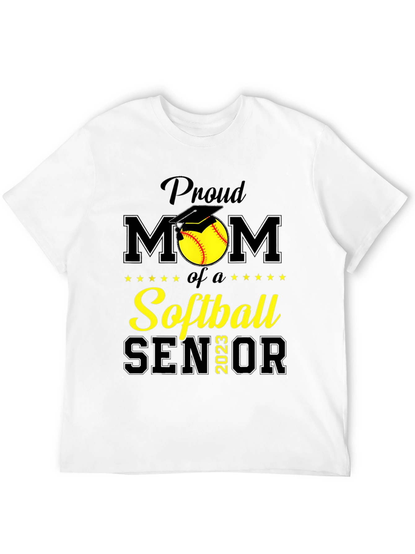 Proud Softball Mom Senior 2023 T-Shirt