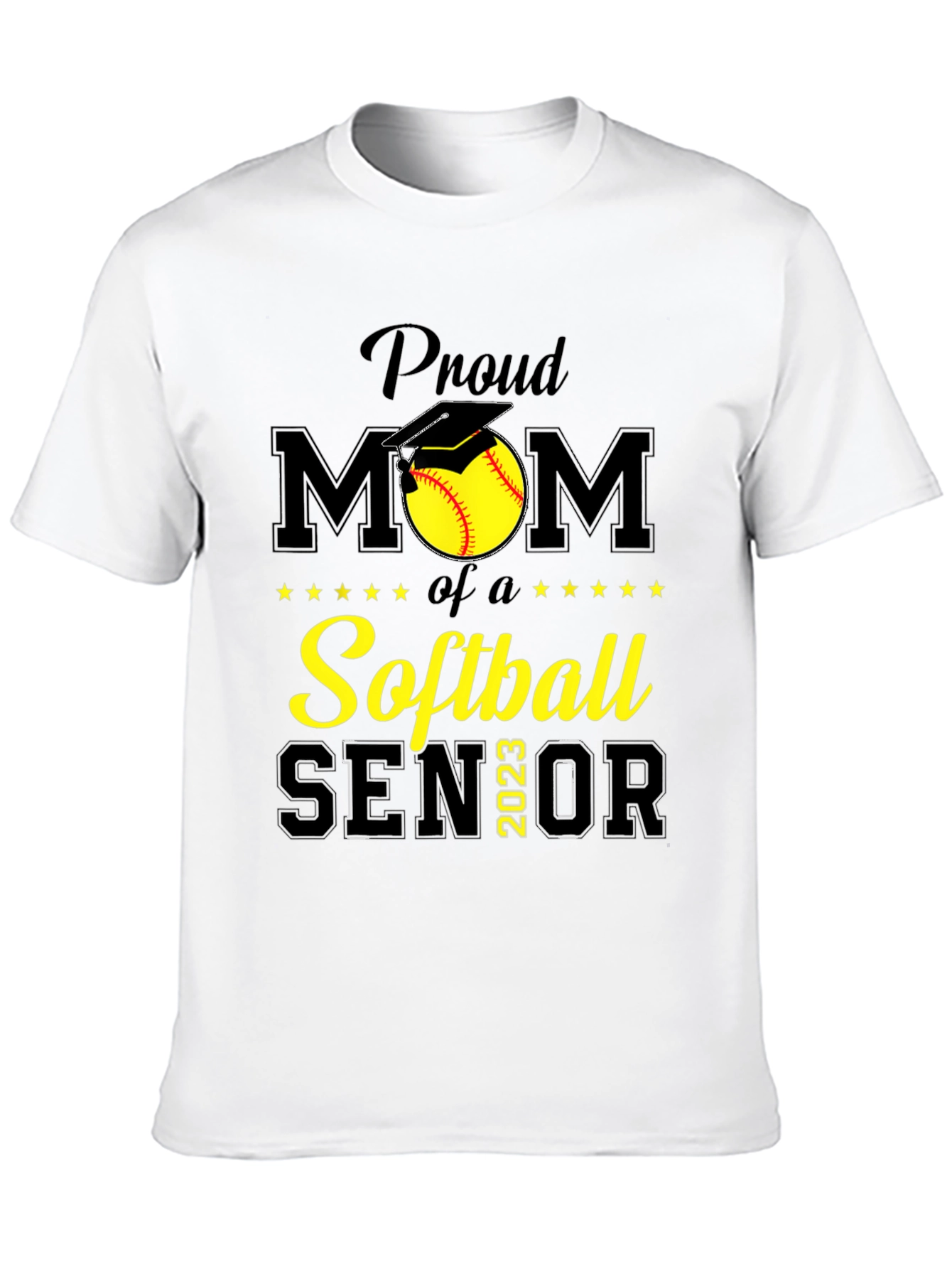 Proud Softball Mom Senior 2023 T-Shirt