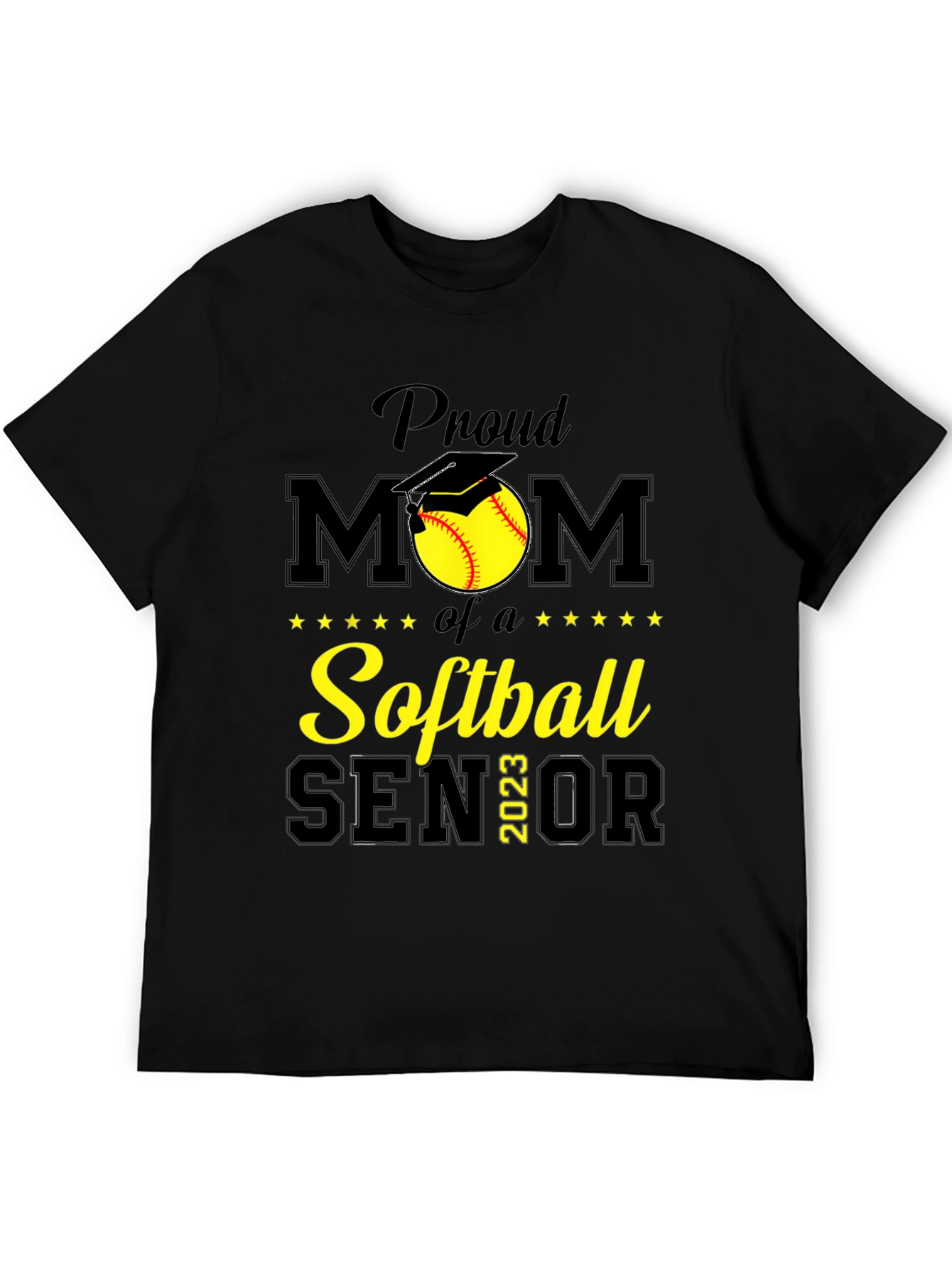 Proud Softball Mom Senior 2023 T-Shirt