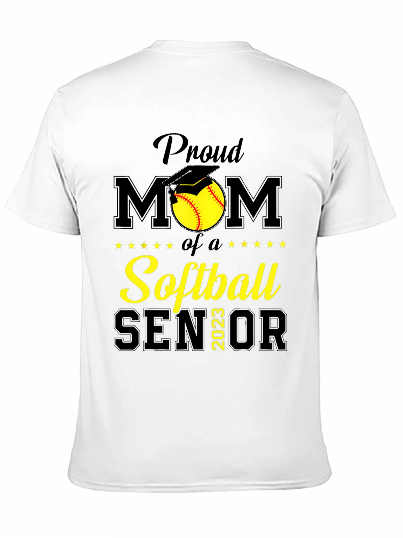 Proud Softball Mom Senior 2023 T-Shirt