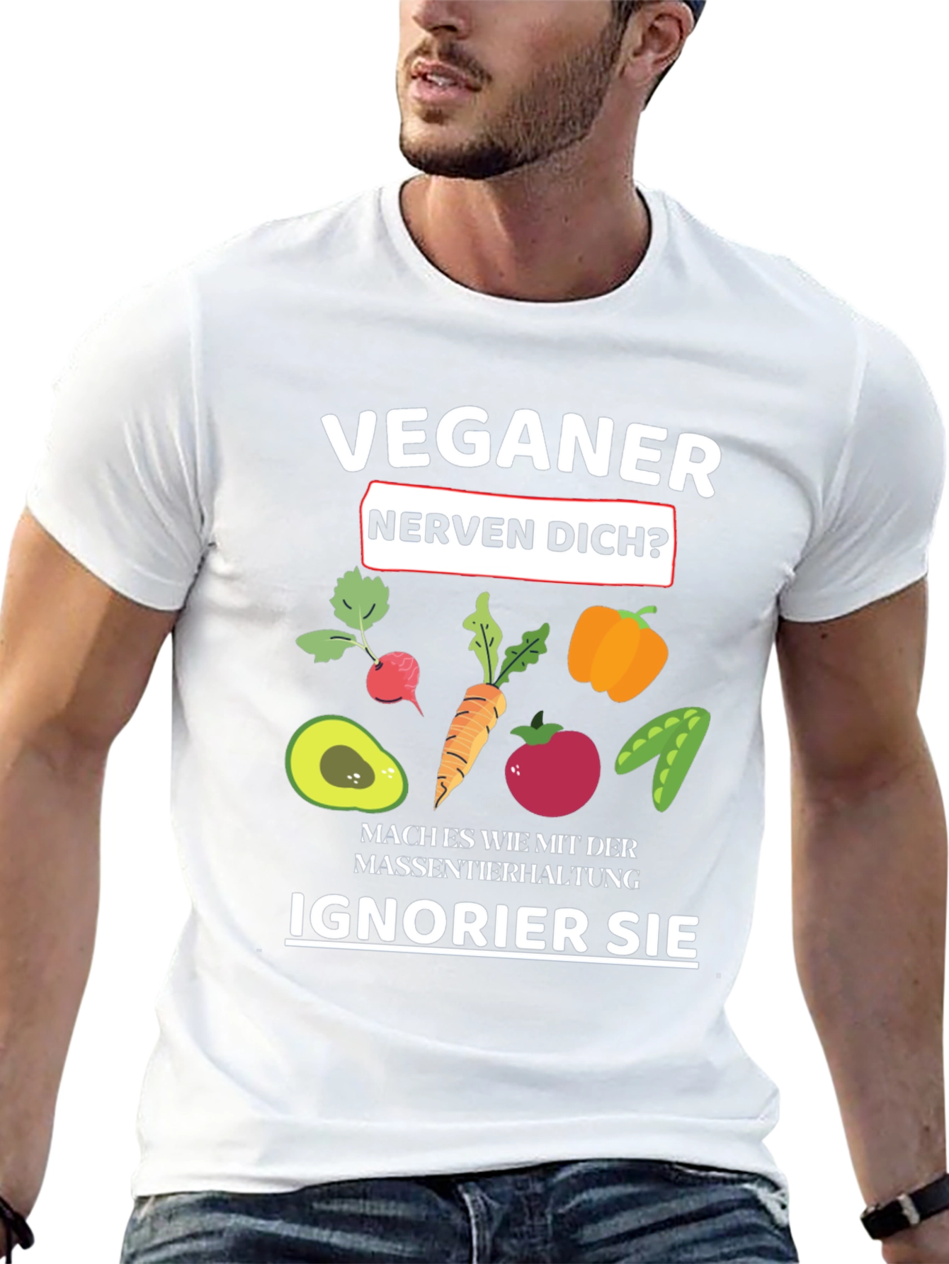 Vegan Slogan T-Shirt - Black Vegan Humor Tee