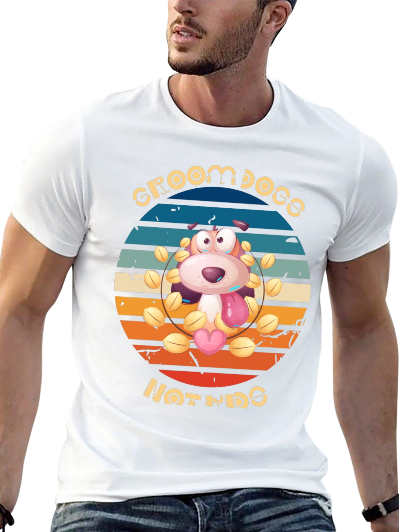 Groom Dogs Not Kids Graphic Tee