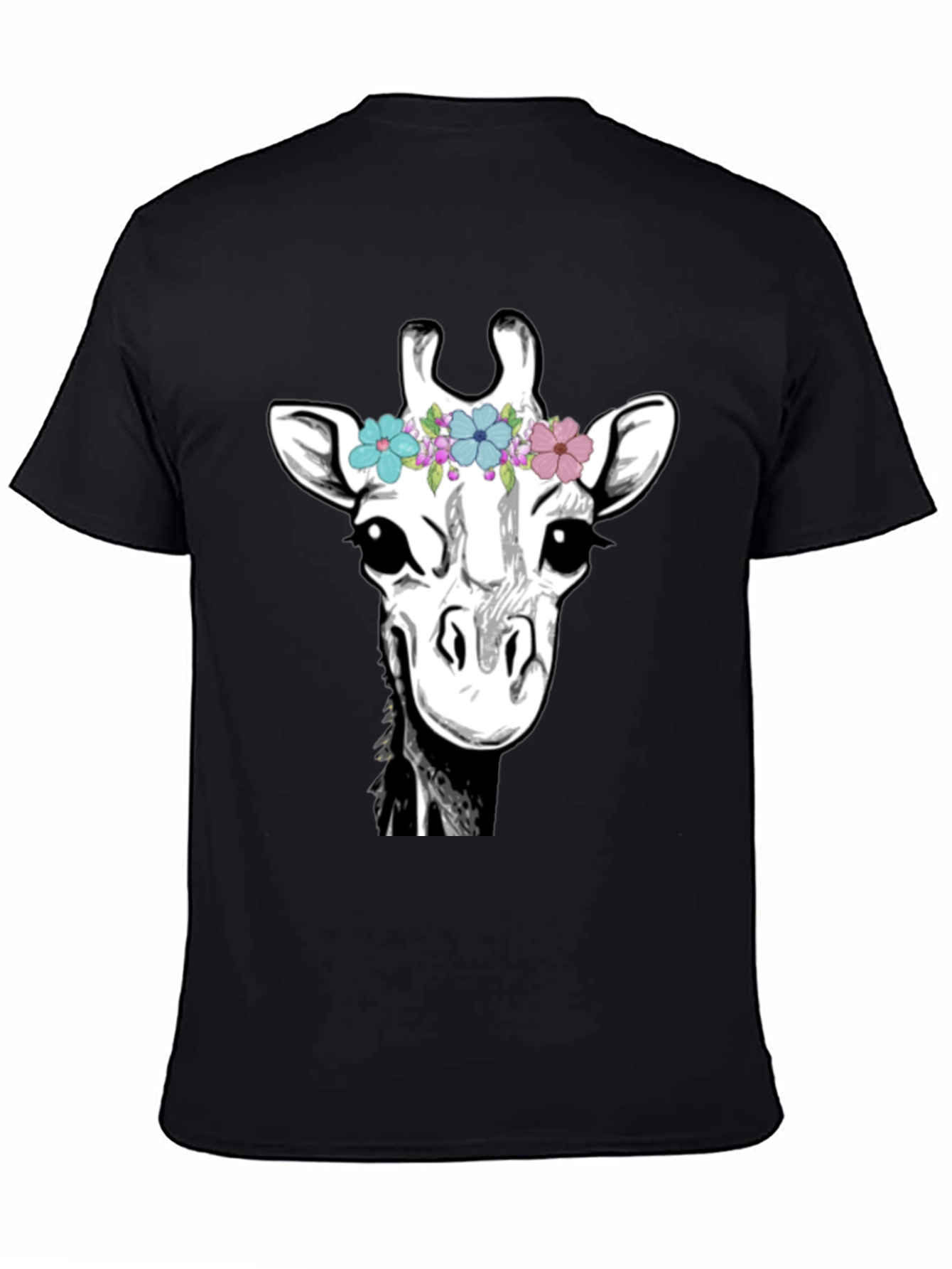 Giraffe Flower Crown Graphic Tee