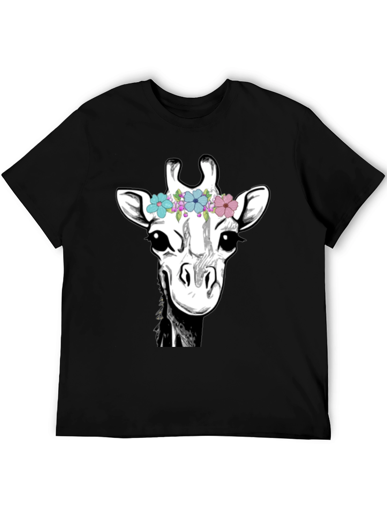 Giraffe Flower Crown Graphic Tee
