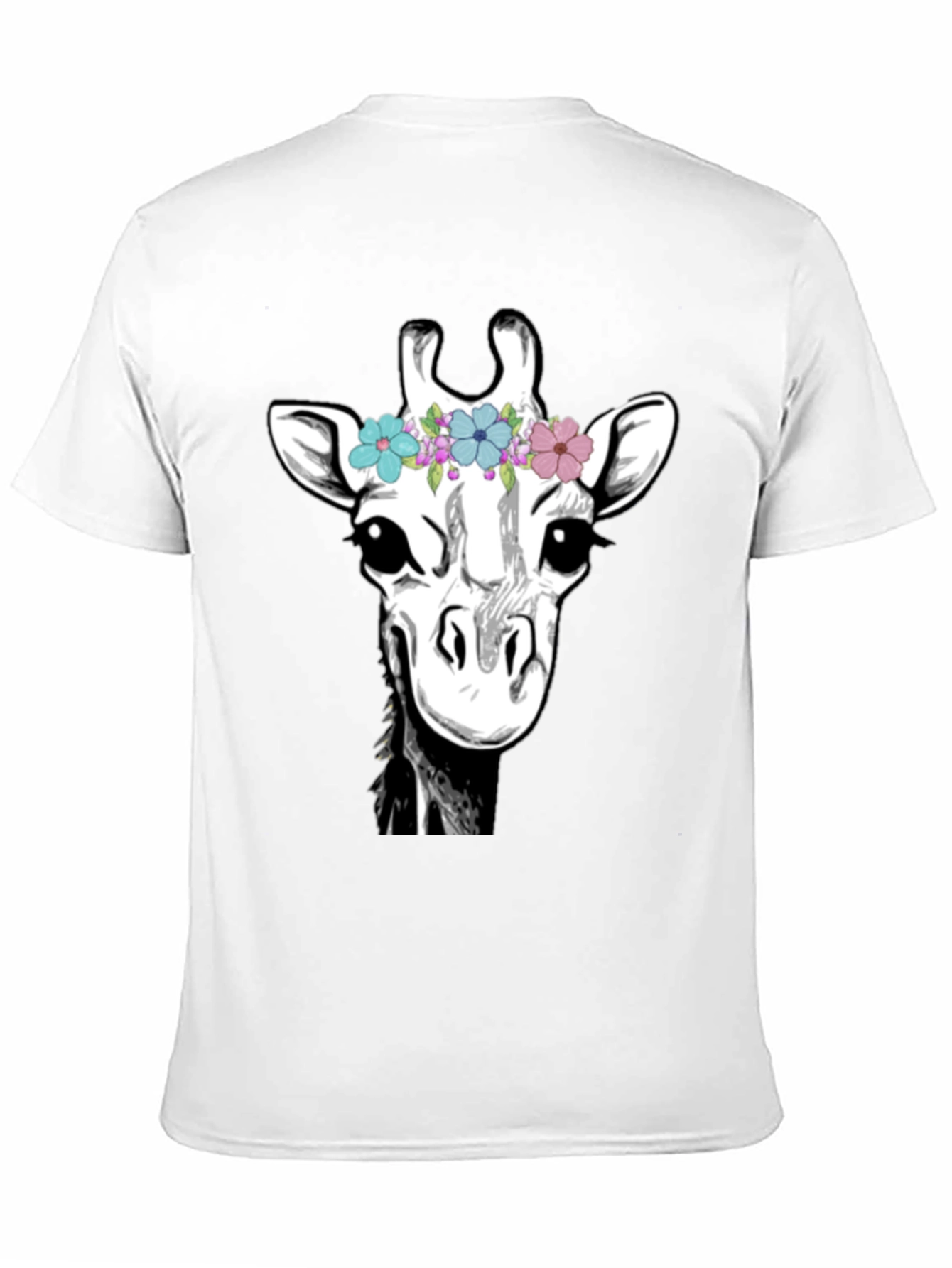 Giraffe Flower Crown Graphic Tee