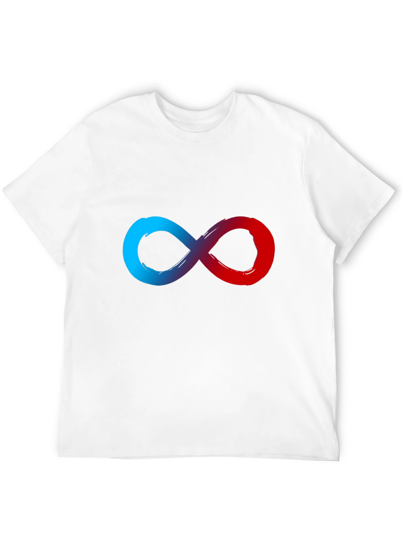 Infinity Symbol Graphic Tee - Soft Black Cotton Blend