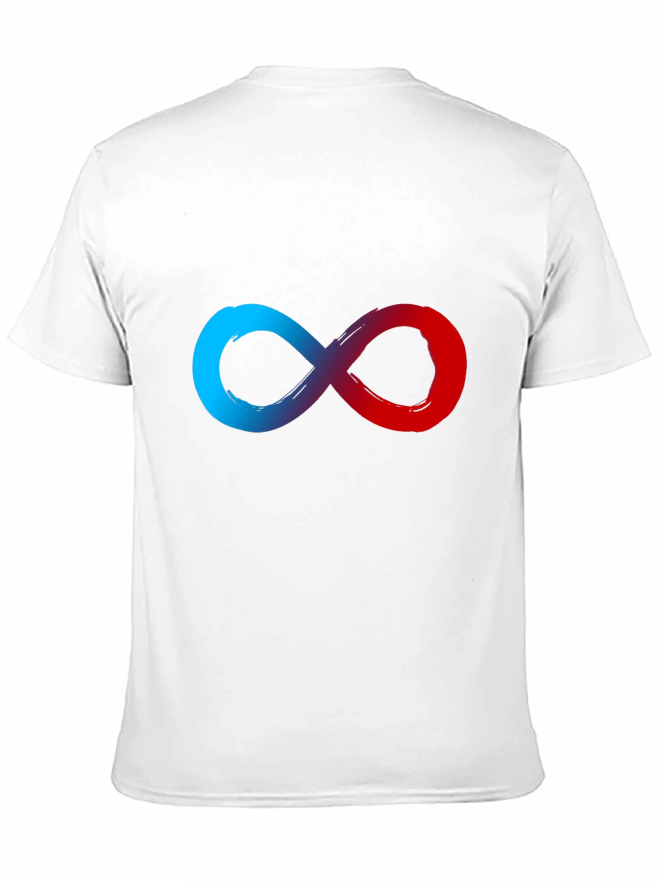 Infinity Symbol Graphic Tee - Soft Black Cotton Blend
